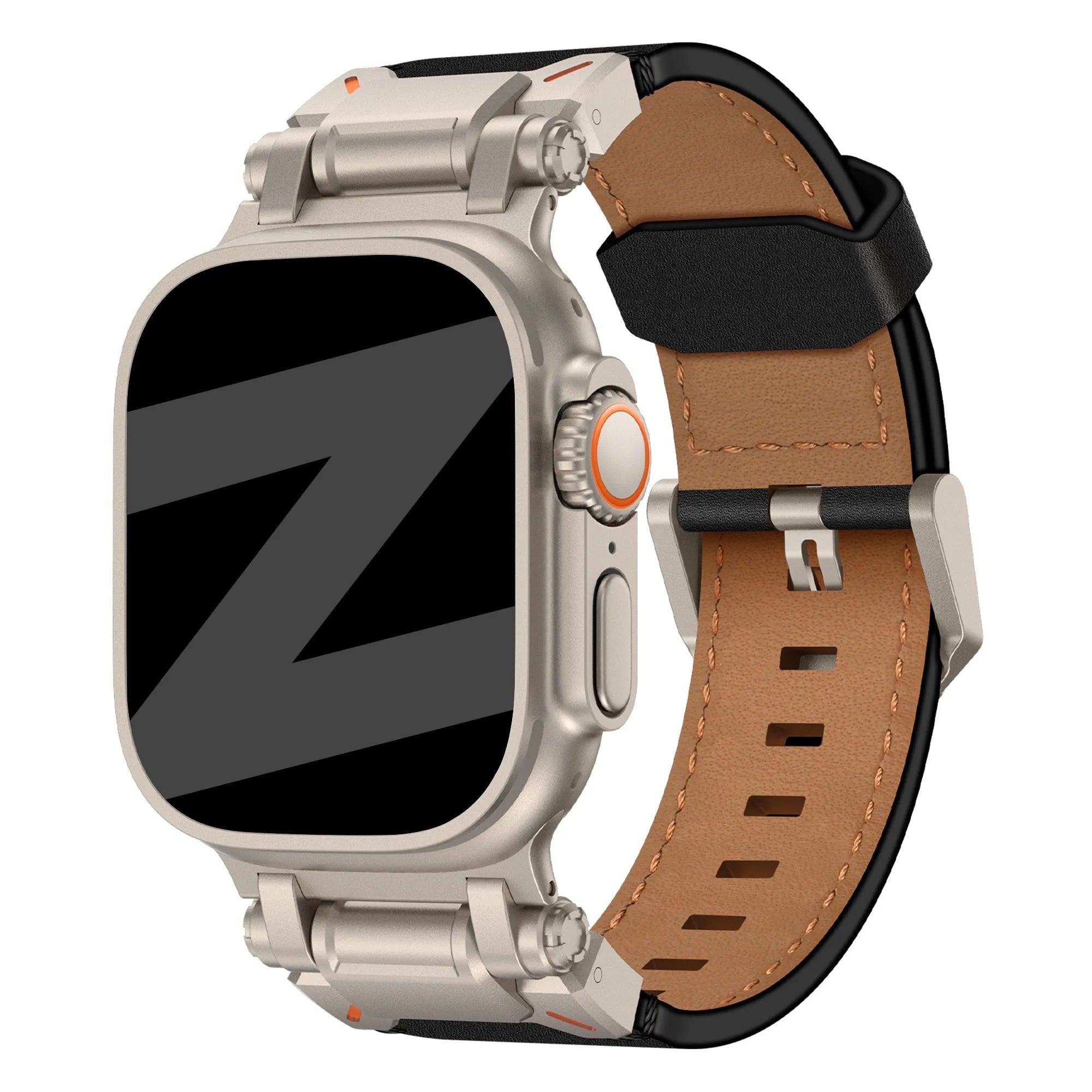 Bandz Bracelet cuir 'Explorer' Apple Watch (noir)