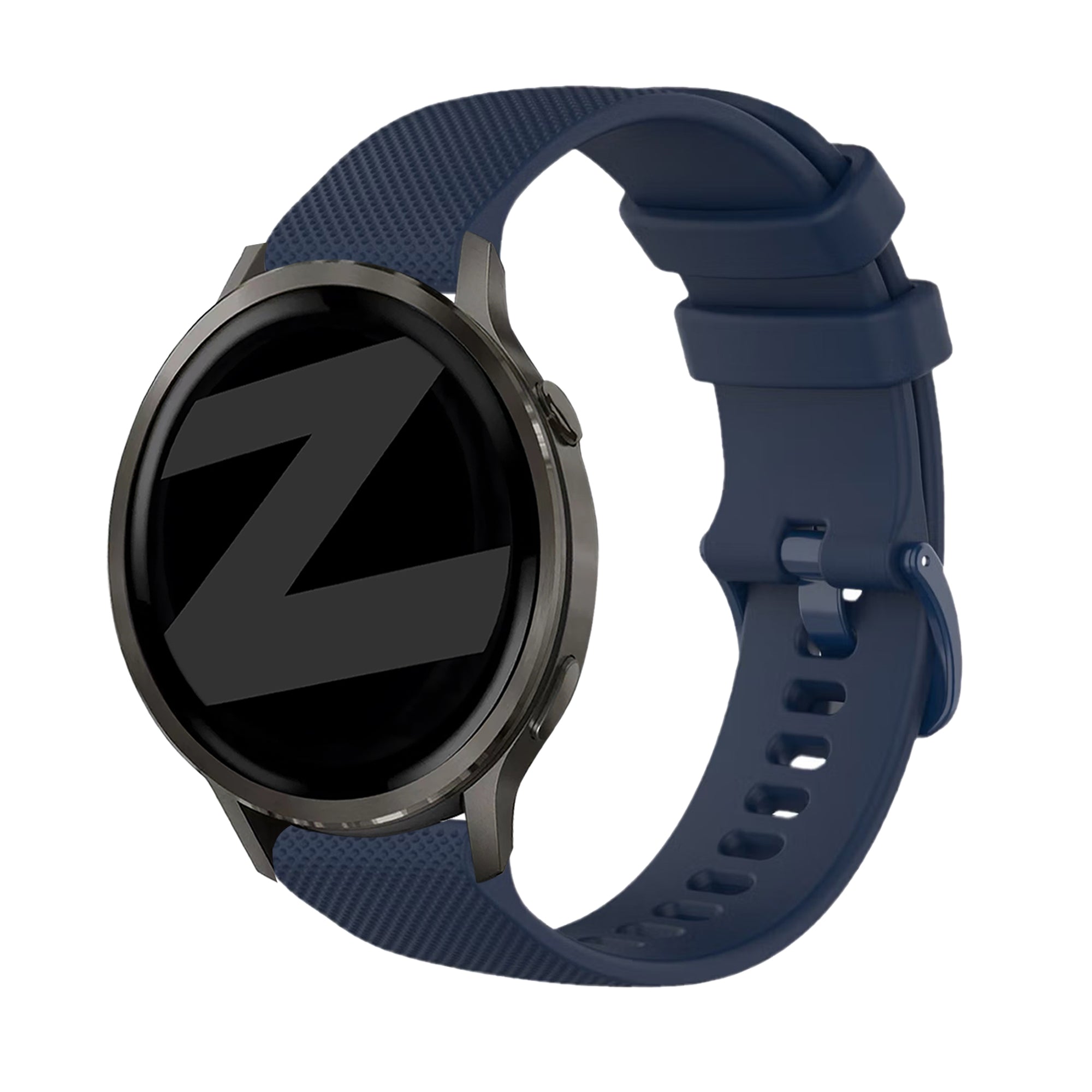 Bandz Bracelet silicone 'Premium' Garmin Venu 4 - 45mm (bleu foncé)
