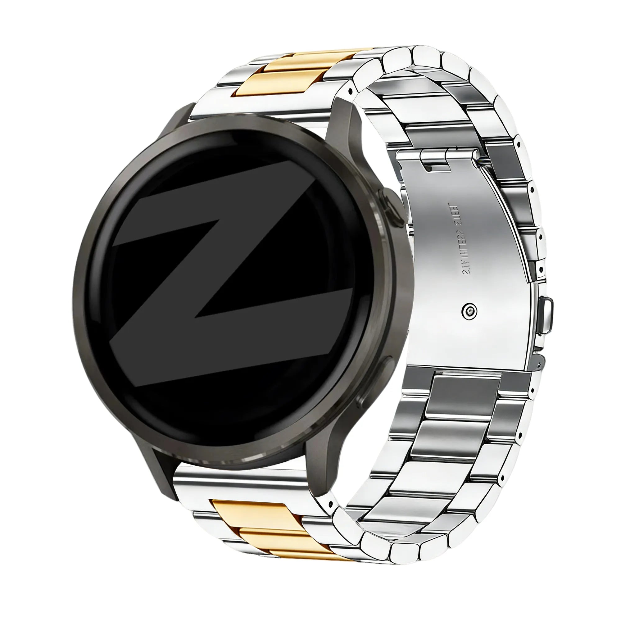 Bandz Bracelet acier 'Classic' Garmin Vivoactive 4s (argent/or)