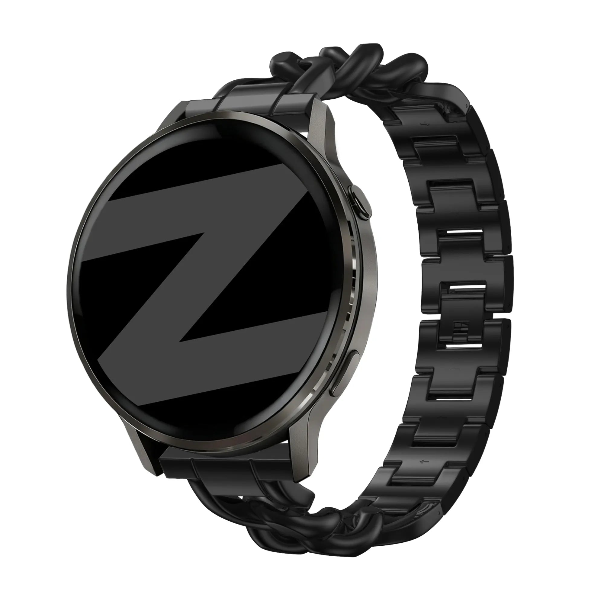 Bandz Bracelet metal 'Chains' Garmin Forerunner 570 - 42mm (noir)