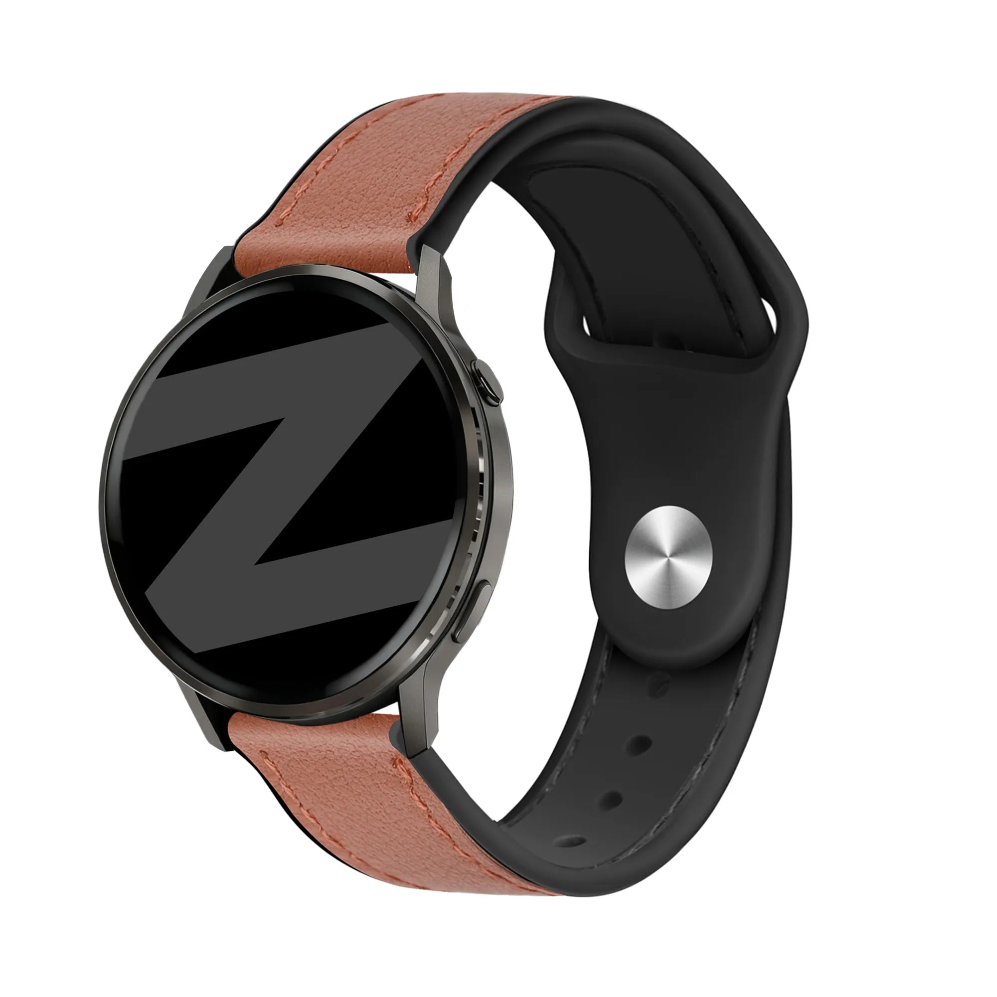 Bandz Garmin Approach S40 Leather Strap 'Hybrid' (Brown)