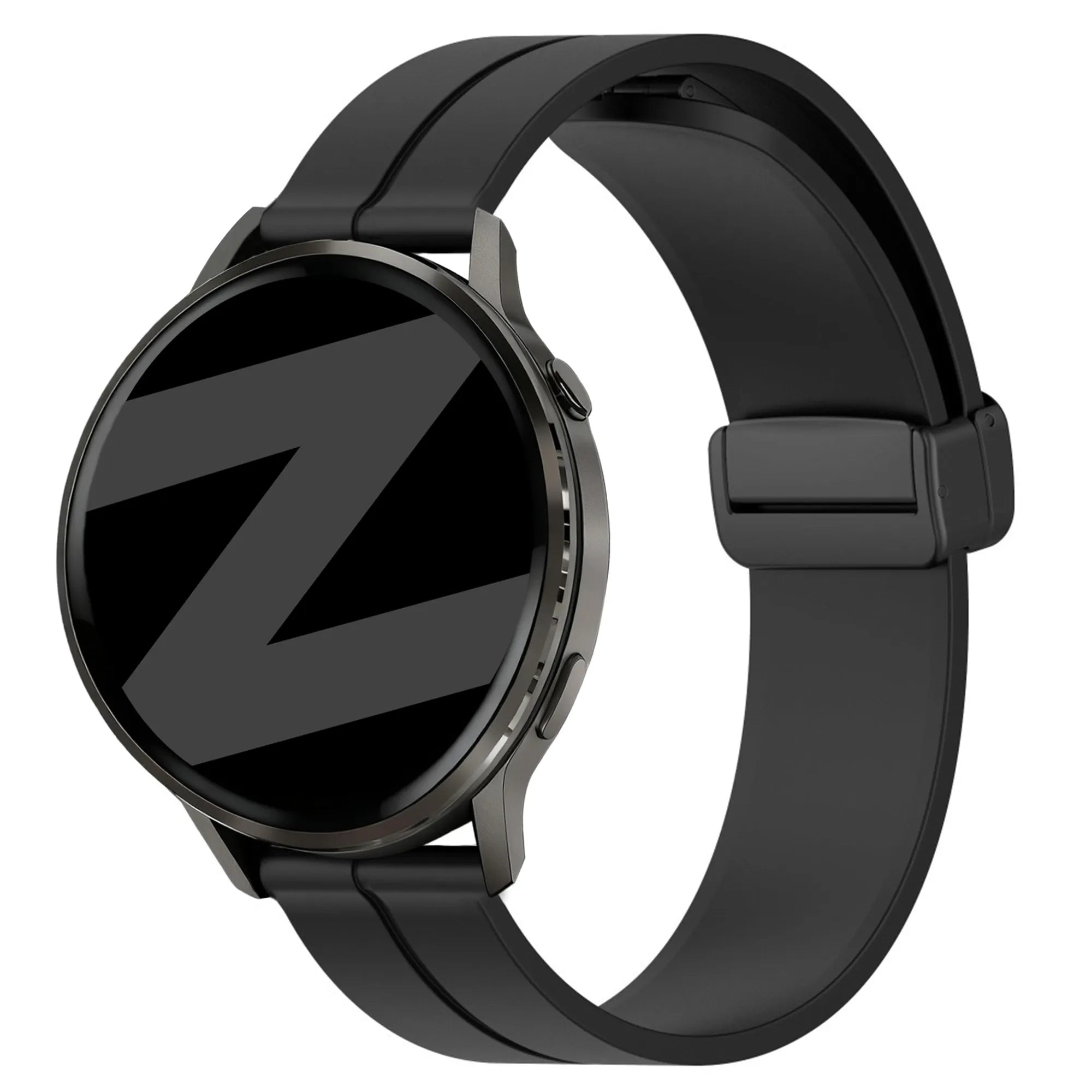 Bandz Bracelet silicone avec boucle en D Garmin Venu 2 Plus (noir)