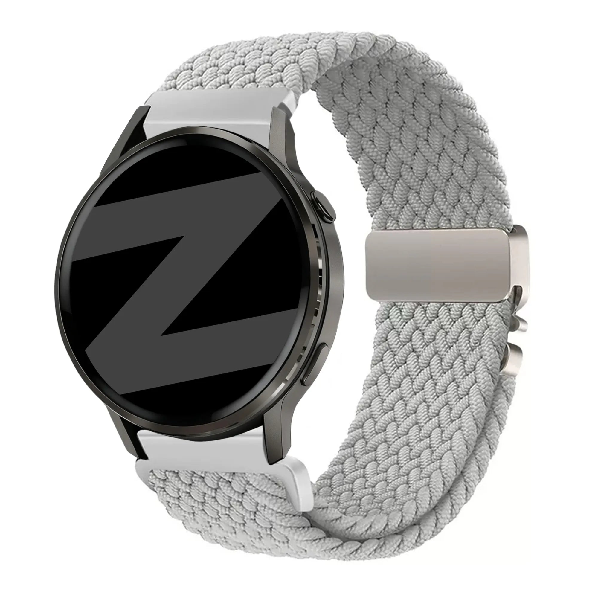 Bandz Bracelet tressé 'Parachute' Garmin Venu 4 - 45mm (gris clair)