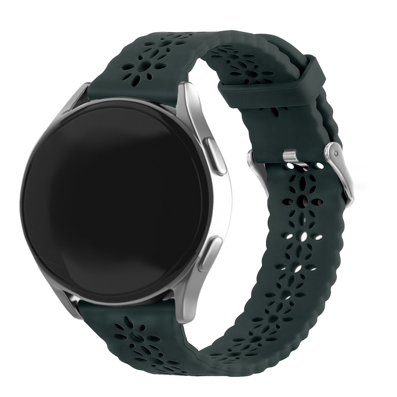 Bracelet de silicone avec relief Amazfit Active 2 (vert sapin)