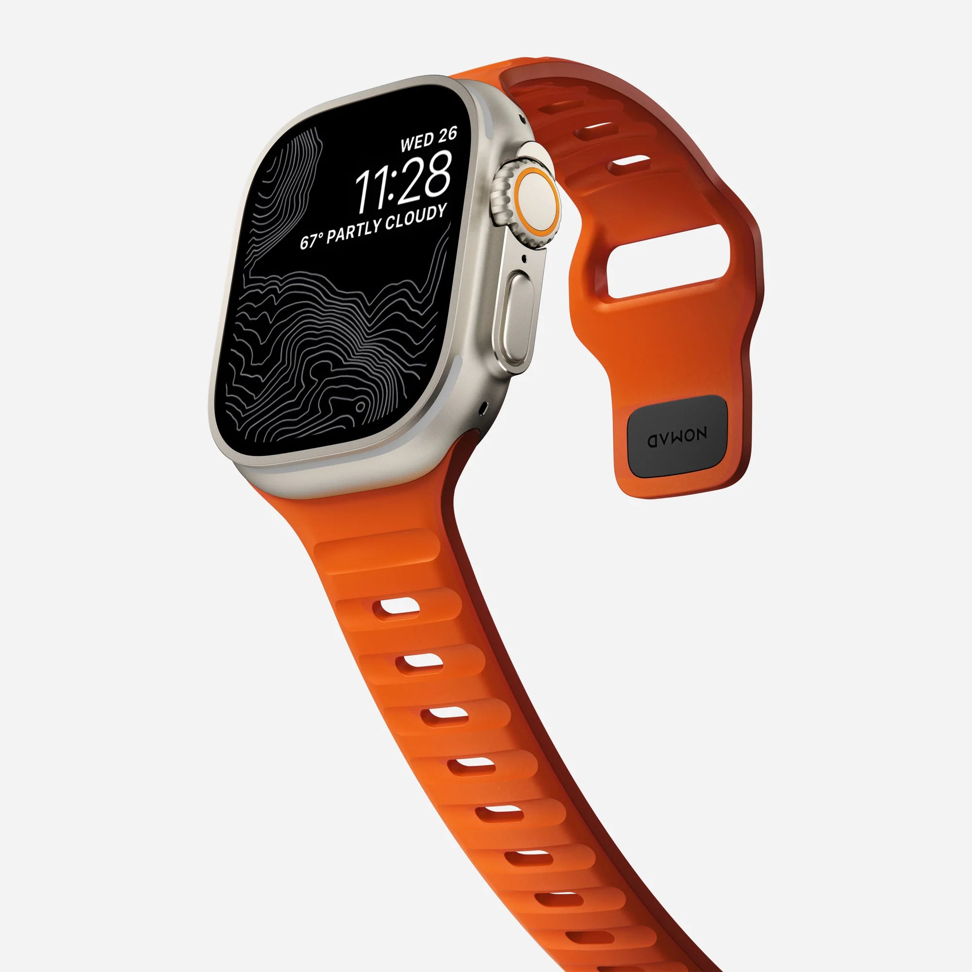 Nomad Bracelet silicone sport Apple Watch (ultra orange)