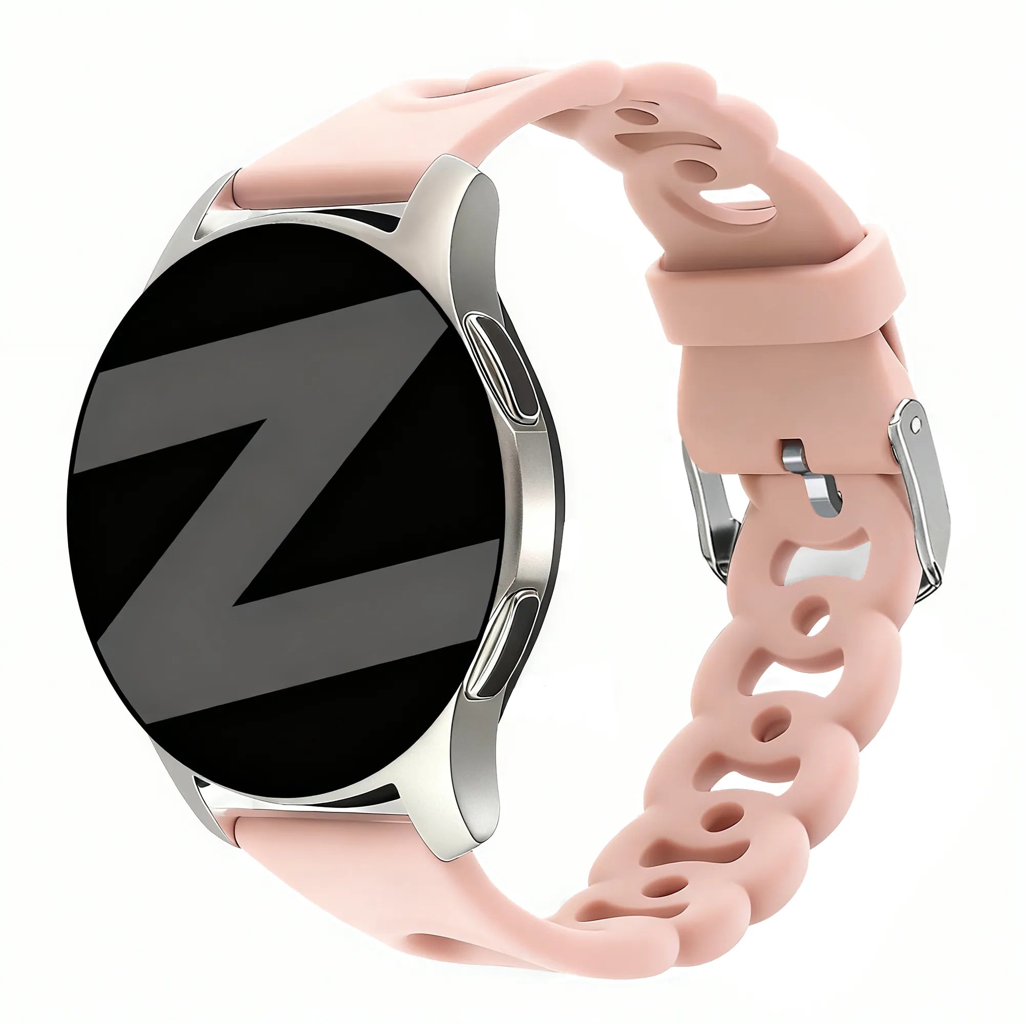 Bandz Bracelet silicone 'Chaînes' Polar Pacer (rose)