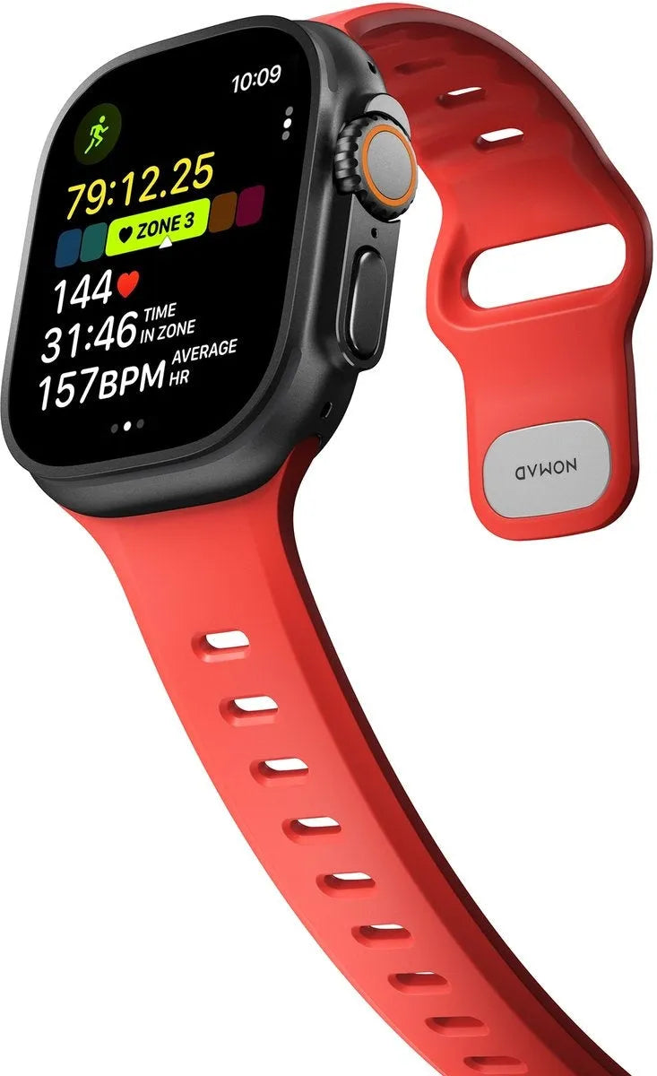 Nomad Bracelet silicone Tempo Apple Watch (corail)