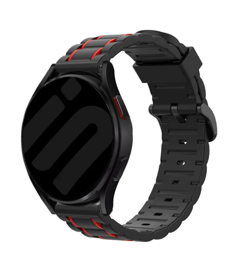 Bracelet sport avec boucle Oppo Watch X3 (noir/rouge)