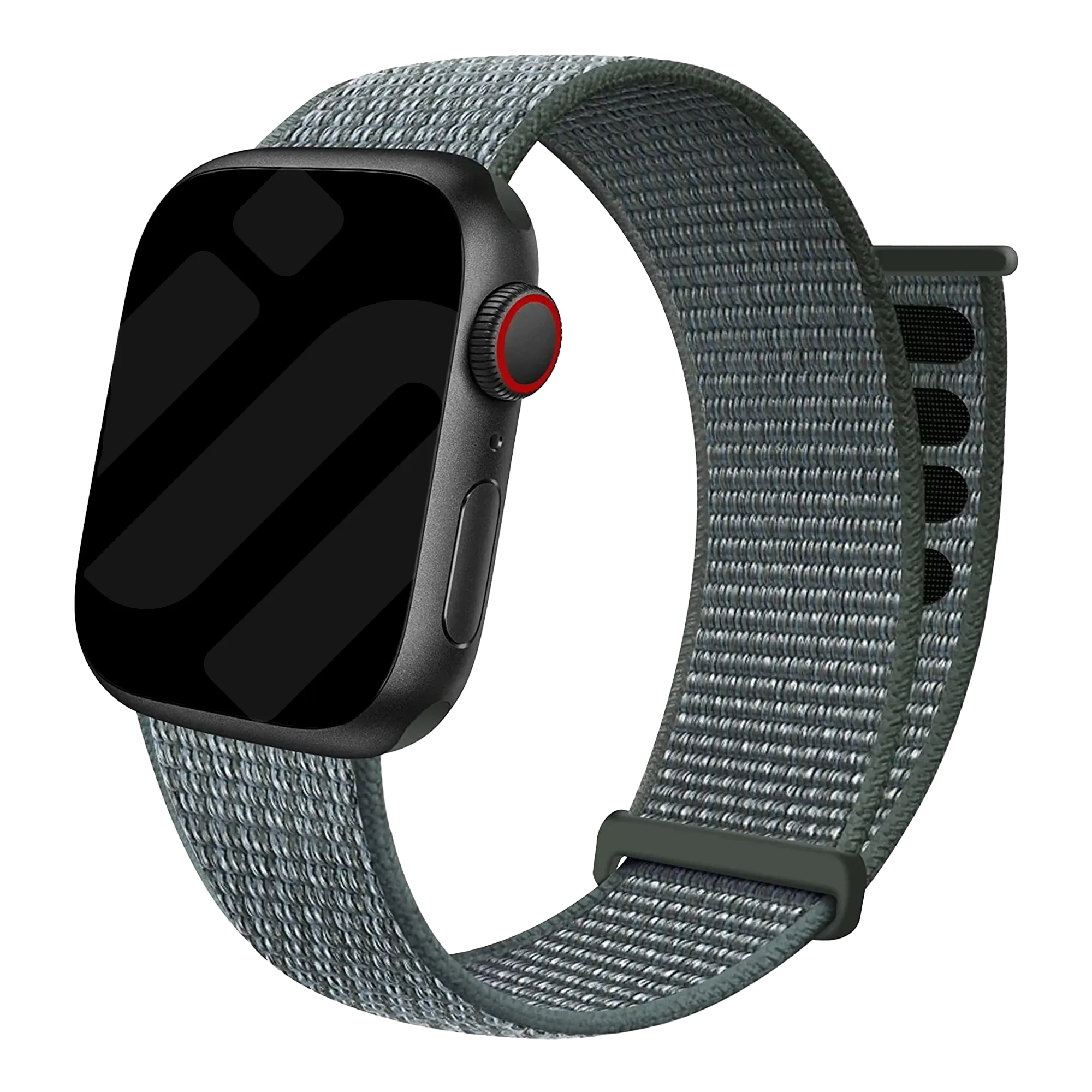 Bracelet Apple Watch nylon (gris-vert)