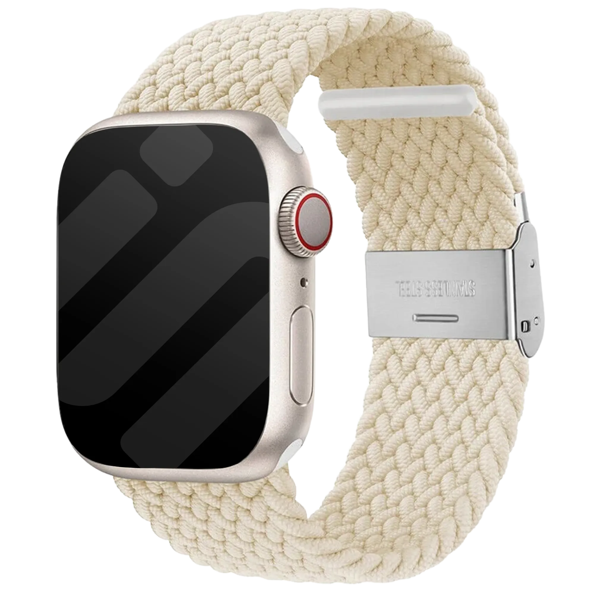 Bracelet tressé Apple Watch (lumière stellaire)