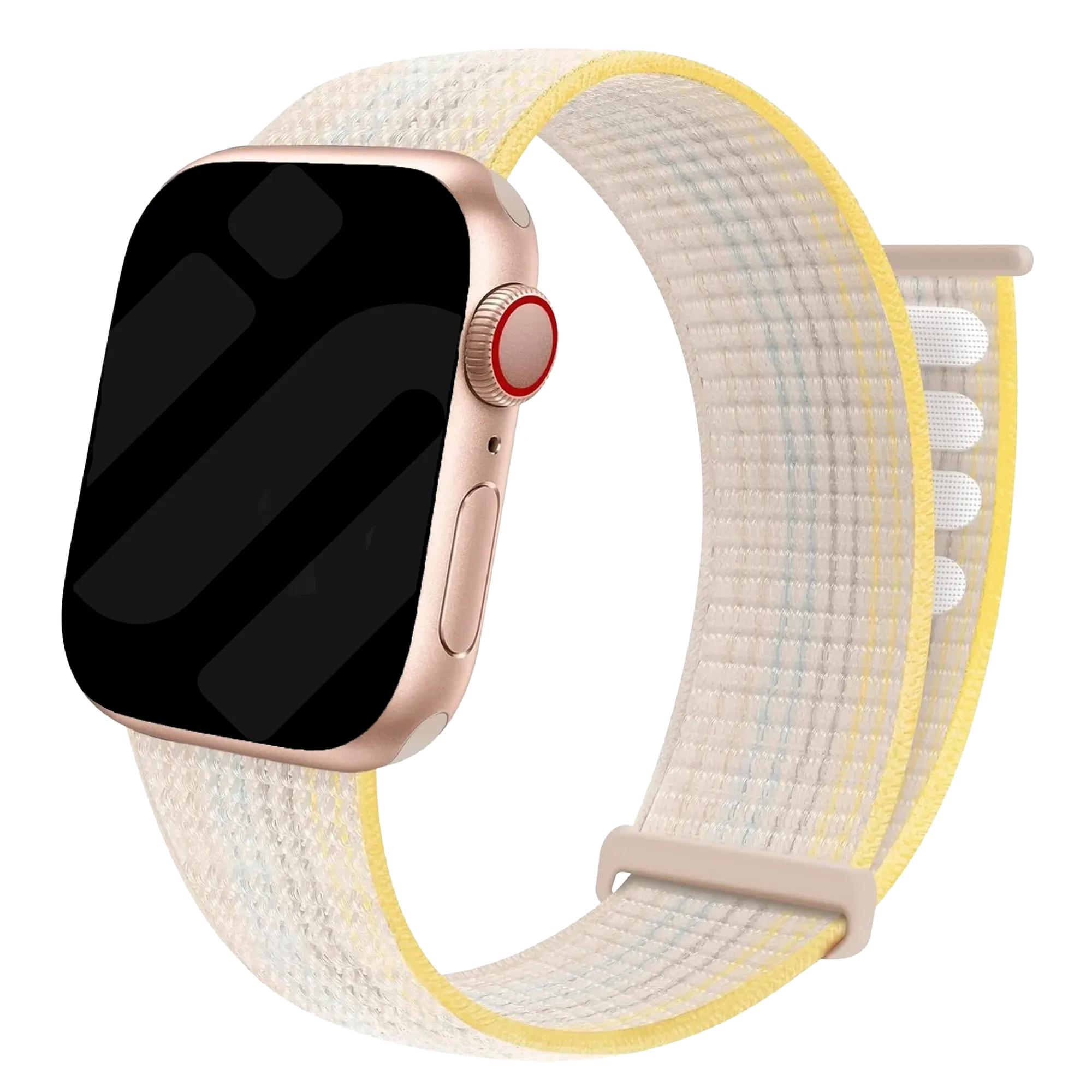 Bracelet Apple Watch nylon (lumière stellaire melange)