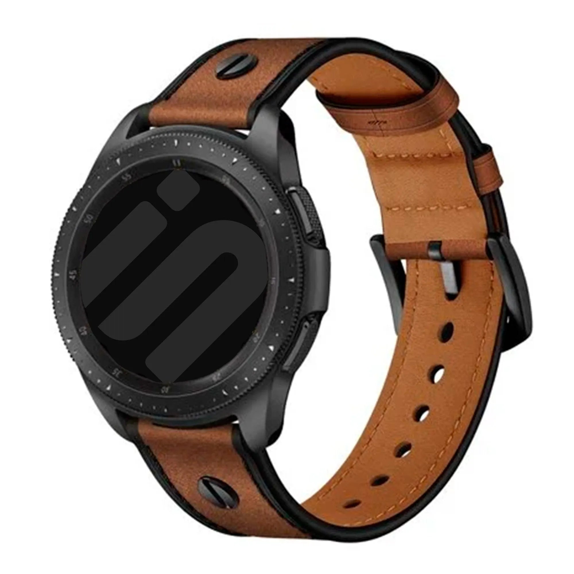 Bracelet cuir vissé Polar Vantage M3 (brun foncé)