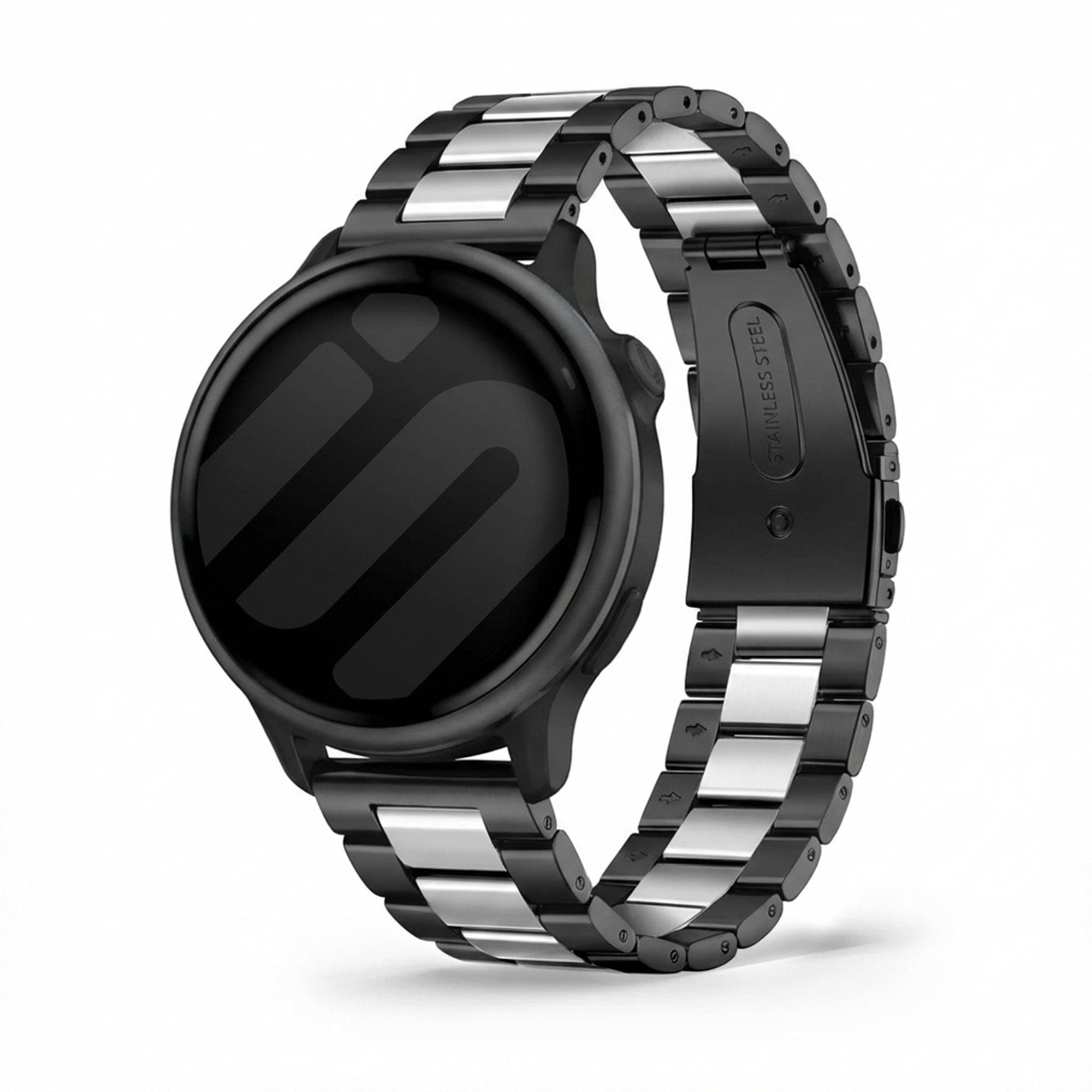 Bracelet acier Garmin Vivoactive 6 (noir/argent)