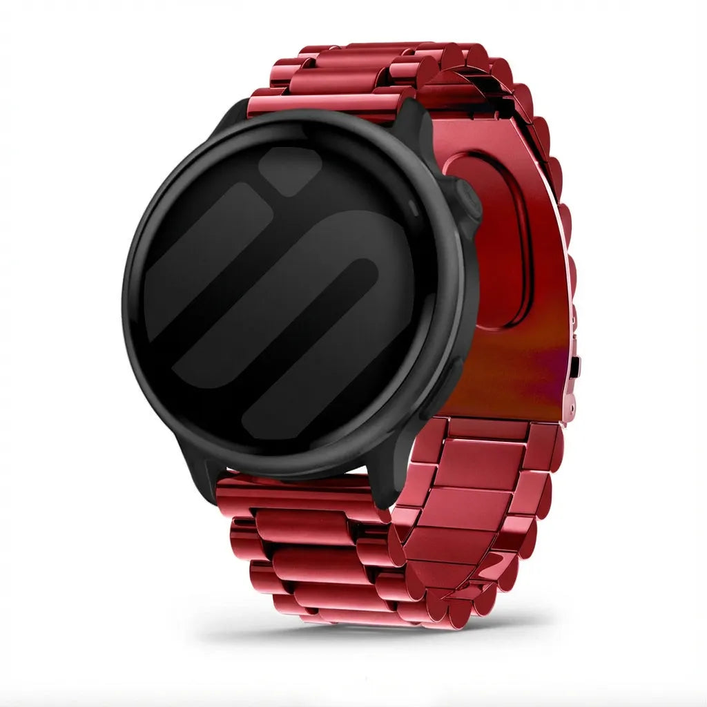 Bracelet acier Garmin Vivoactive 6 (bordeaux)