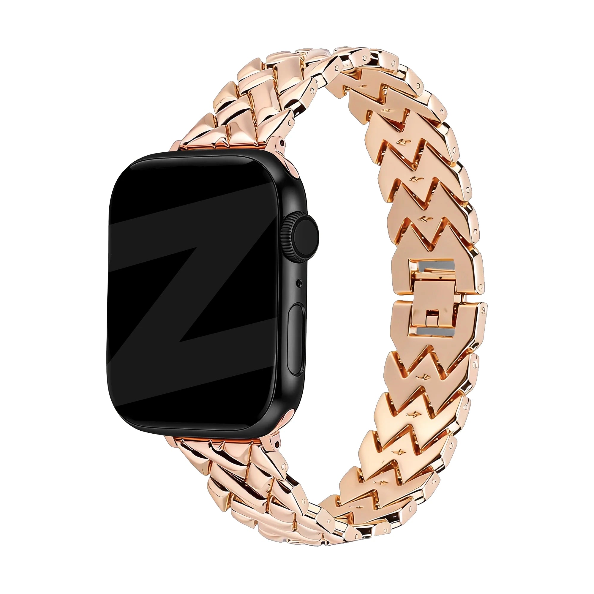 Bandz Bracelet metal 'V-Type' Apple Watch (or rose)