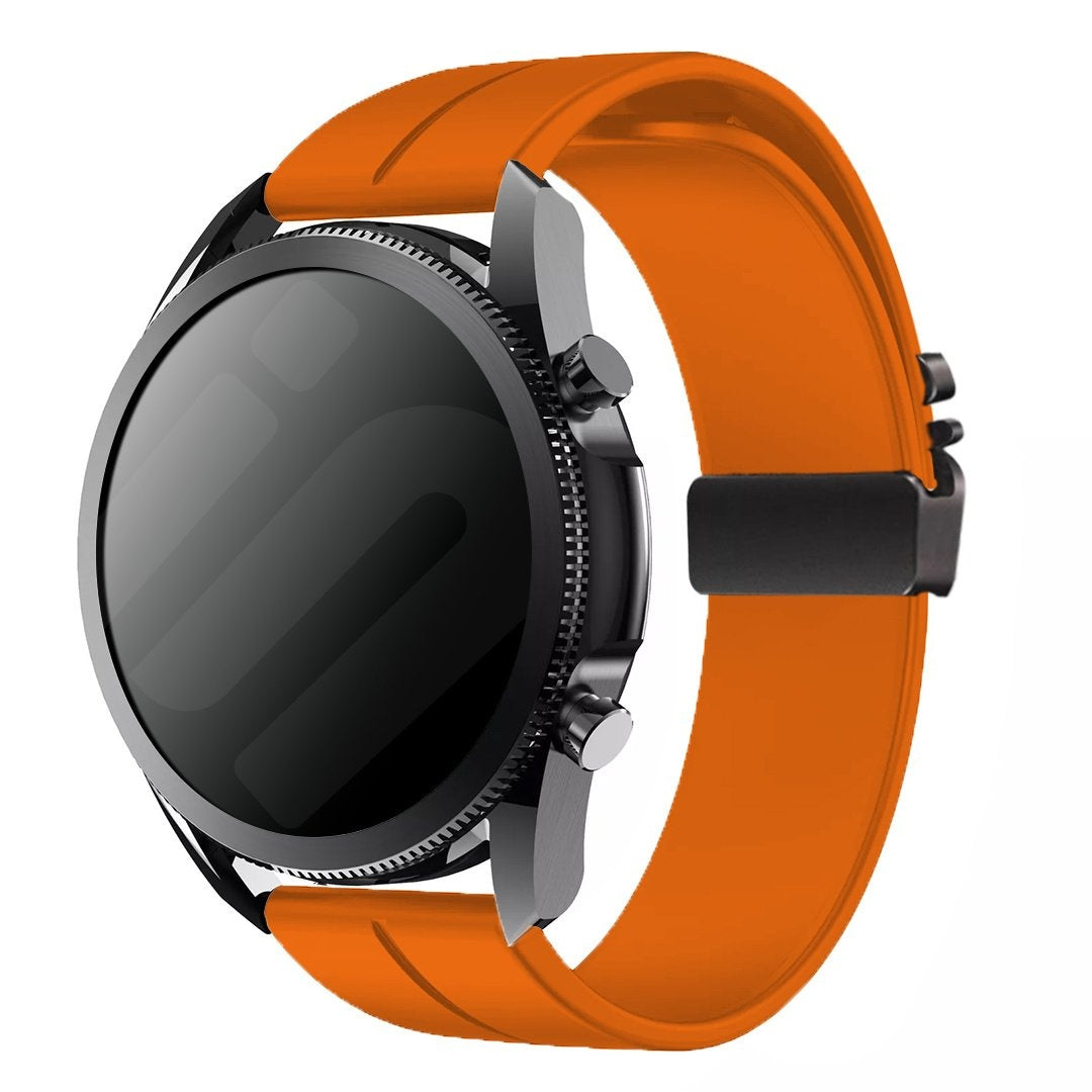 Samsung Galaxy Watch 3 45mm Silicone Strap with P-Buckle (Orange)