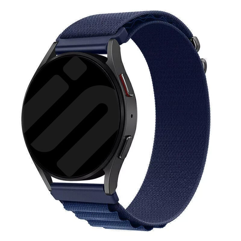 Alpine Nylon Strap, on a watch, 3/4 front view