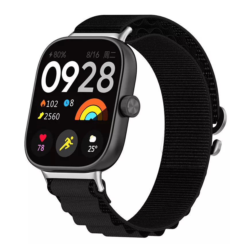 Bracelet nylon Alpine Xiaomi Smart Band 9 Pro (noir)