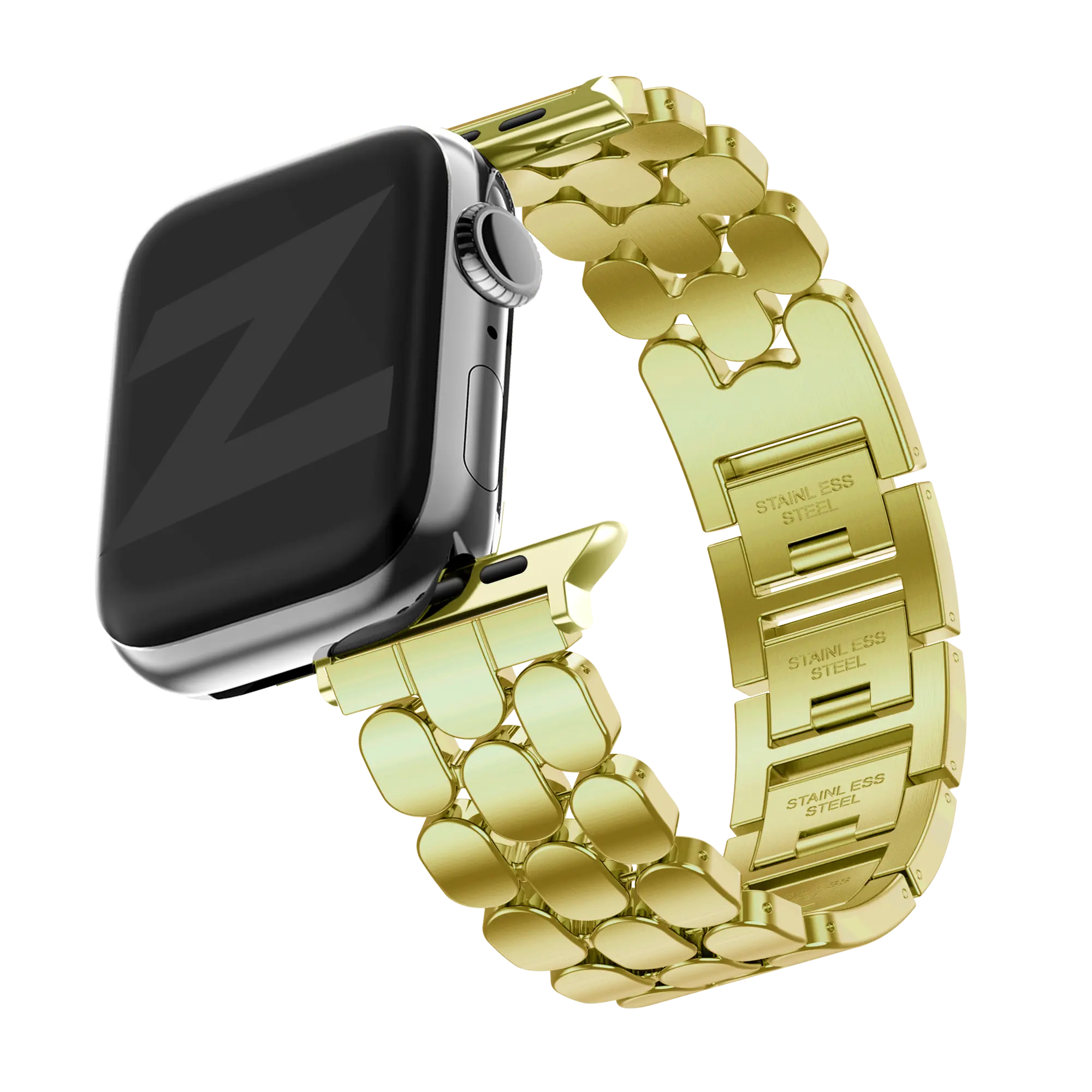 Bandz Bracelet acier 'Oval' Apple Watch (or)