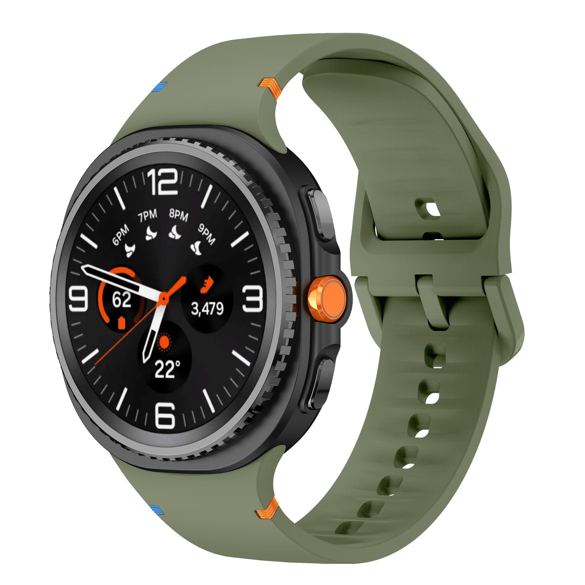 Samsung Galaxy Watch 9 - 40mm Silicone Strap (Army Green)