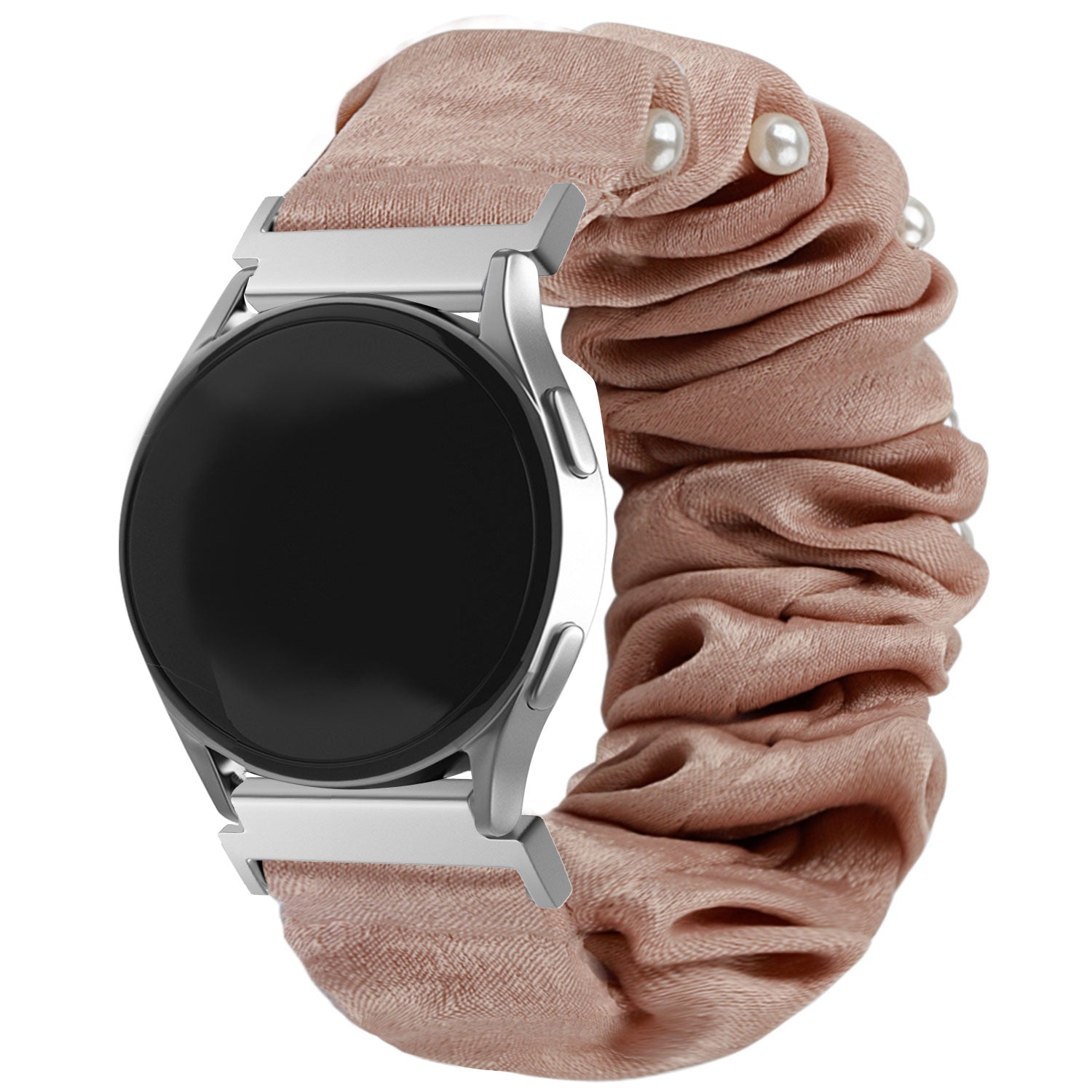 Bracelet chouchou Samsung Galaxy Watch 6 Classic 43mm (beige avec perles)