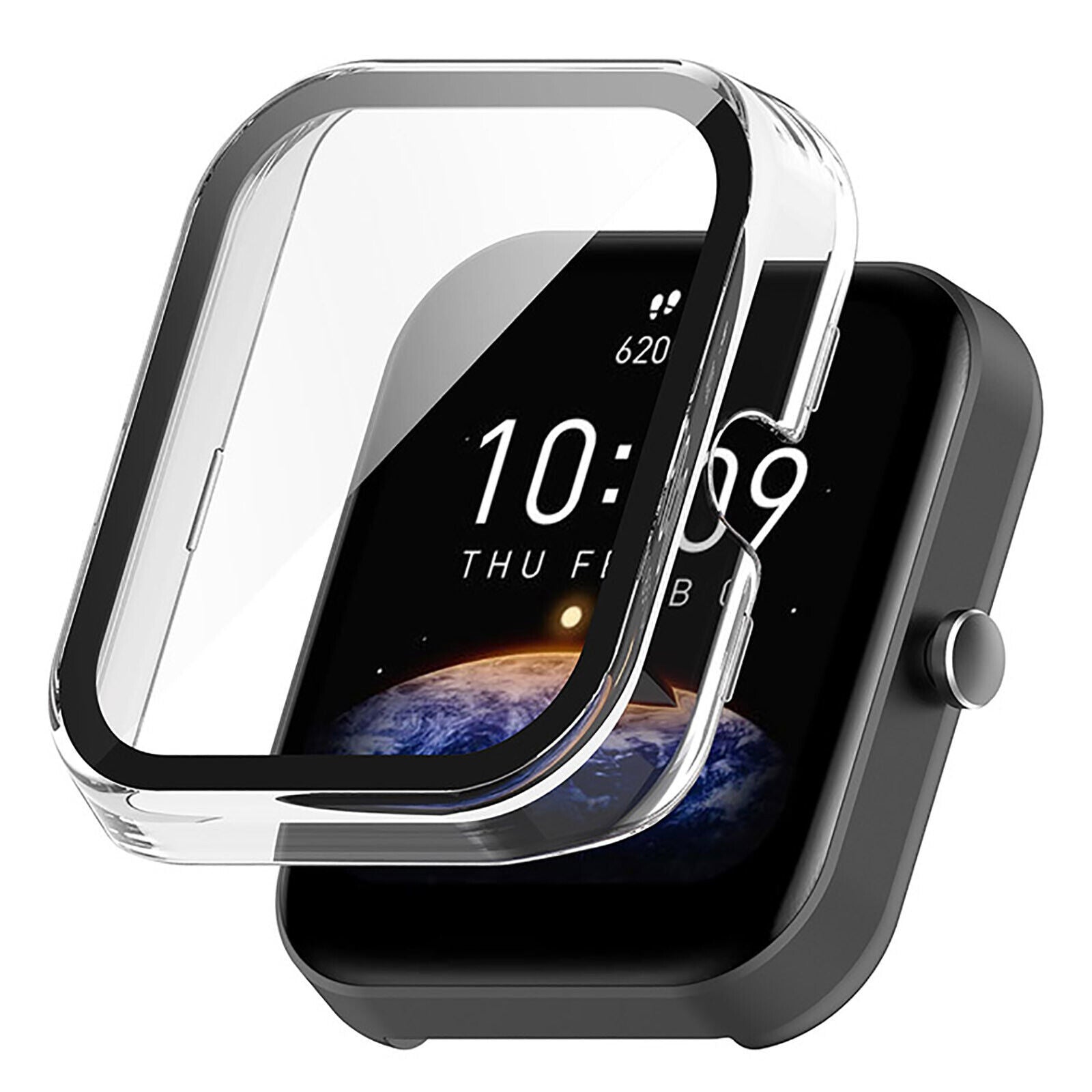 Coque PC avec verre Amazfit Bip 3 (Pro) (verre)
