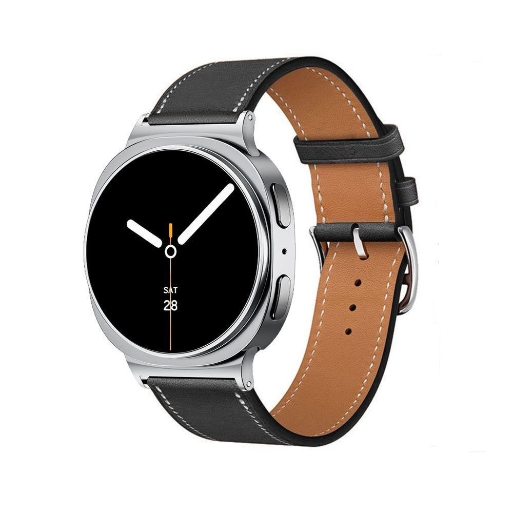 Bracelet cuir classique Samsung Galaxy Watch 9 - 40mm (noir)
