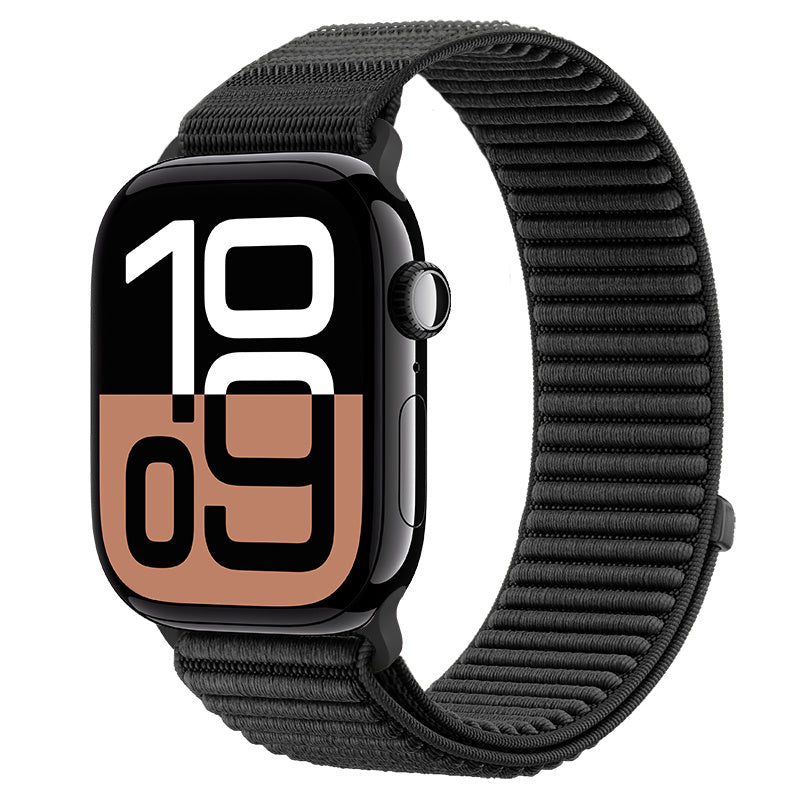Bracelet nylon ondulé Apple Watch Ultra (noir)