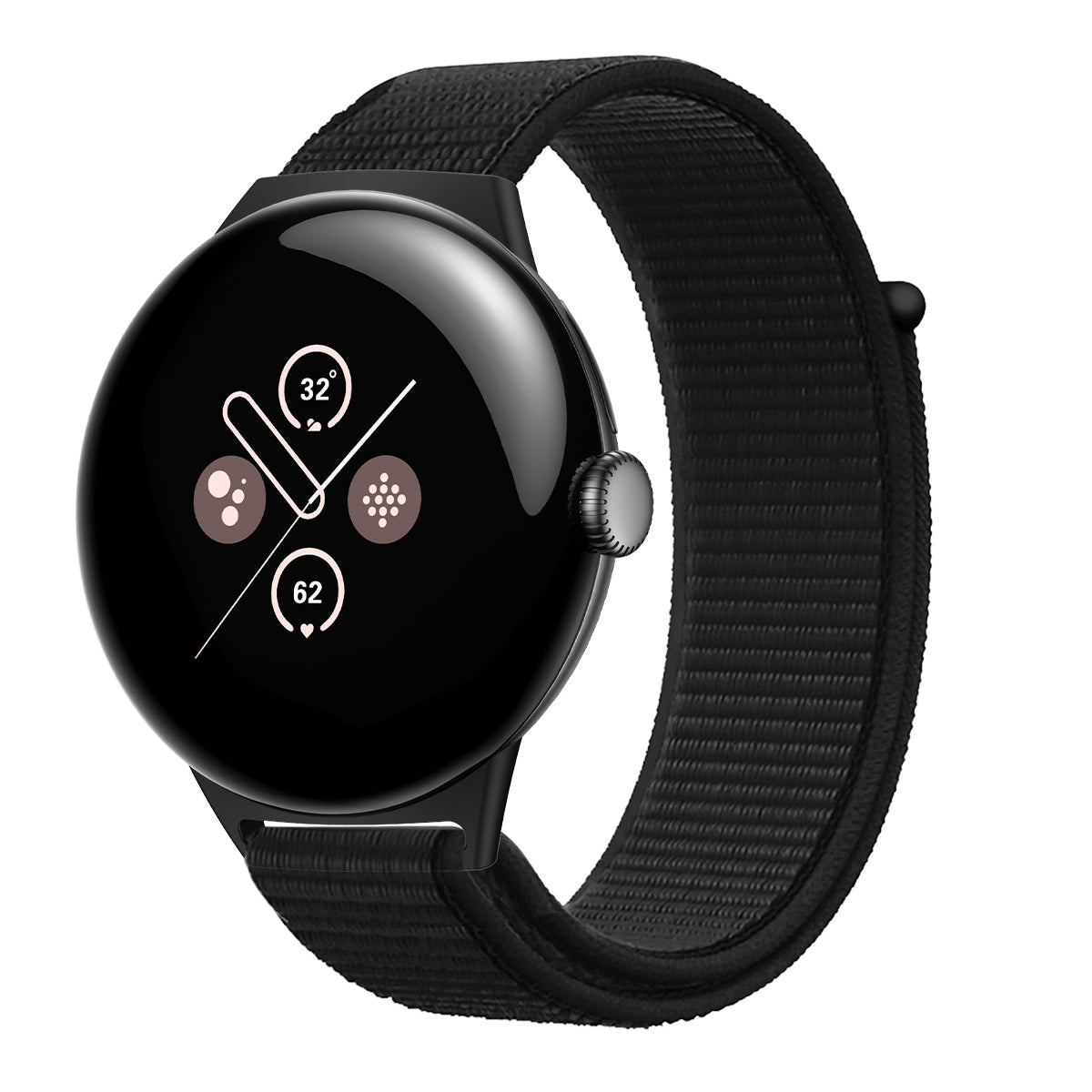 Bracelet nylon Google Pixel Watch 5 - 45mm (noir)