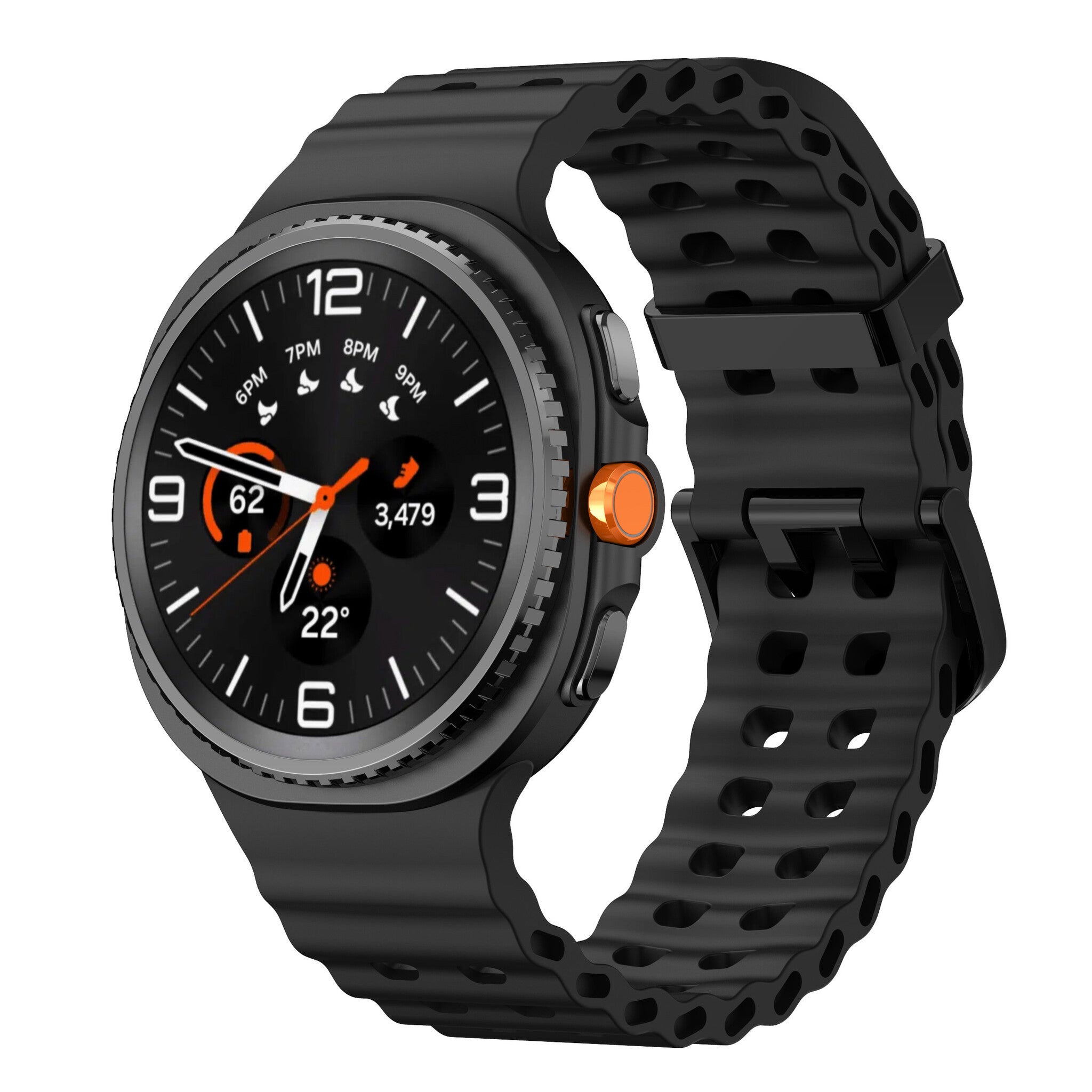 Samsung Galaxy Watch 8 - 44mm Ocean Strap (Black)