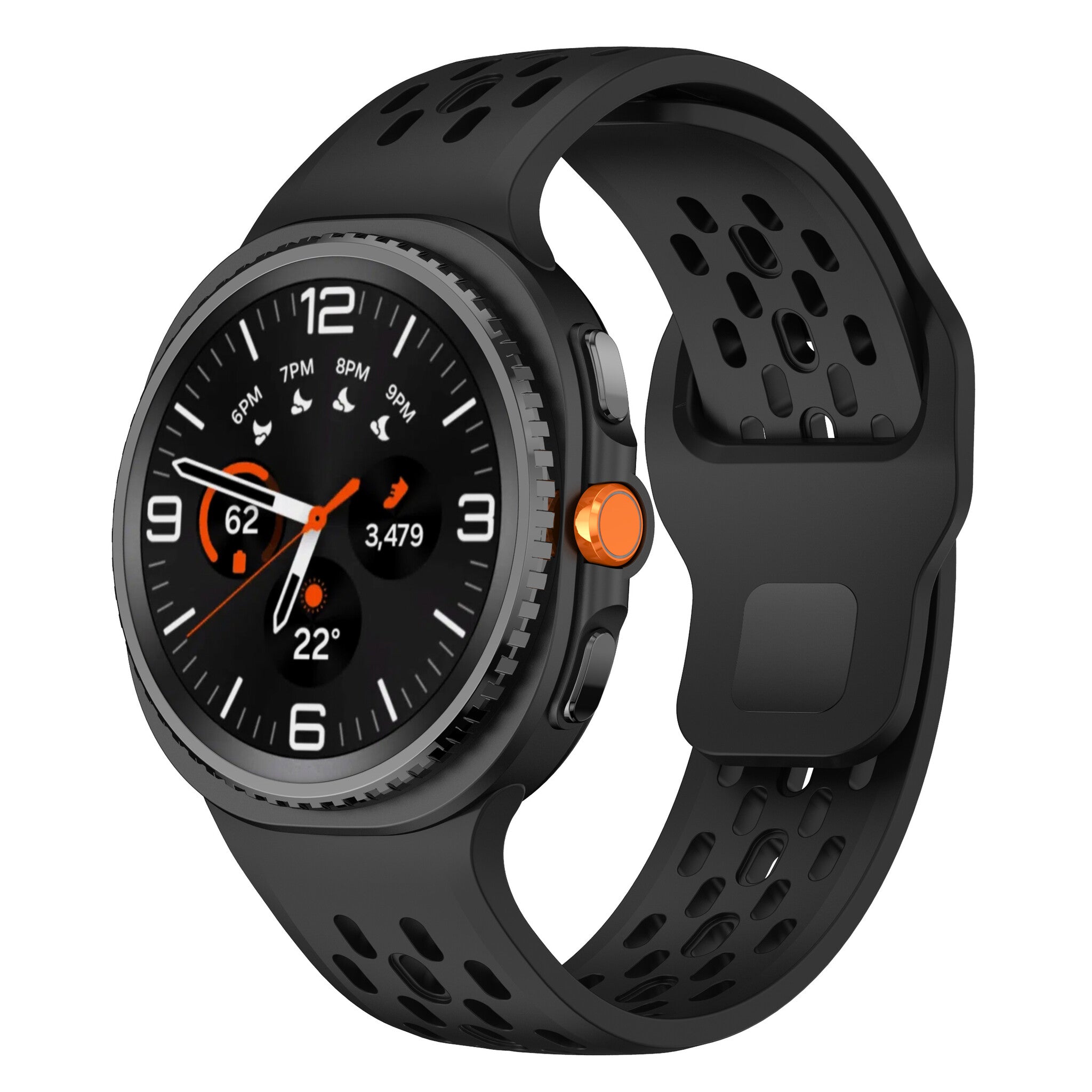 Samsung Galaxy Watch 9 - 44mm Silicone Air Strap (Black)