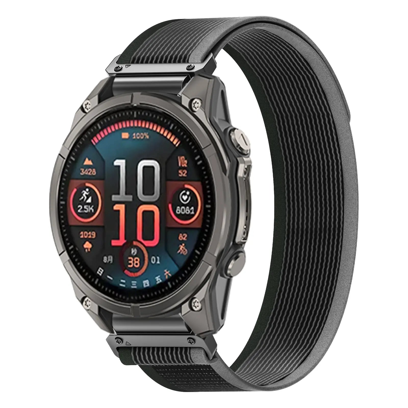 Bracelet trail loop premium Garmin Forerunner 745 (noir/vert)