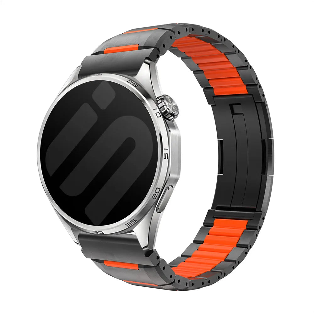 Bracelet acier hybride 'One Push' Polar Grit X Pro (noir/orange)