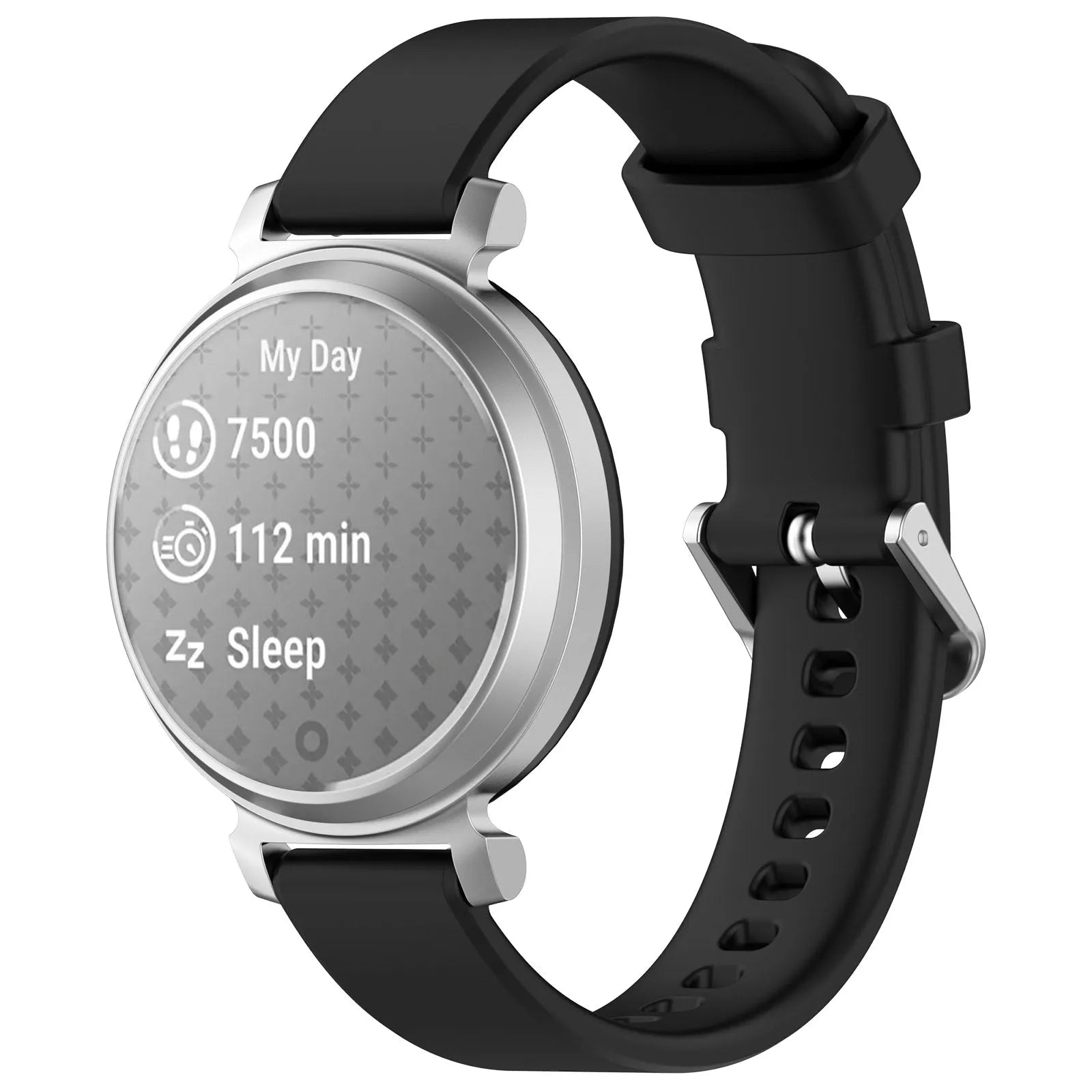 Bracelet silicone classique Pebble Round 2 - 14mm (noir)