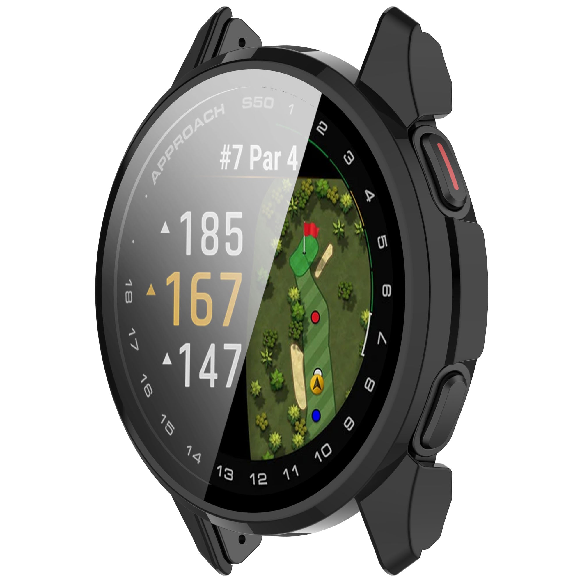 Coque avec verre Garmin Approach S50 (noir)
