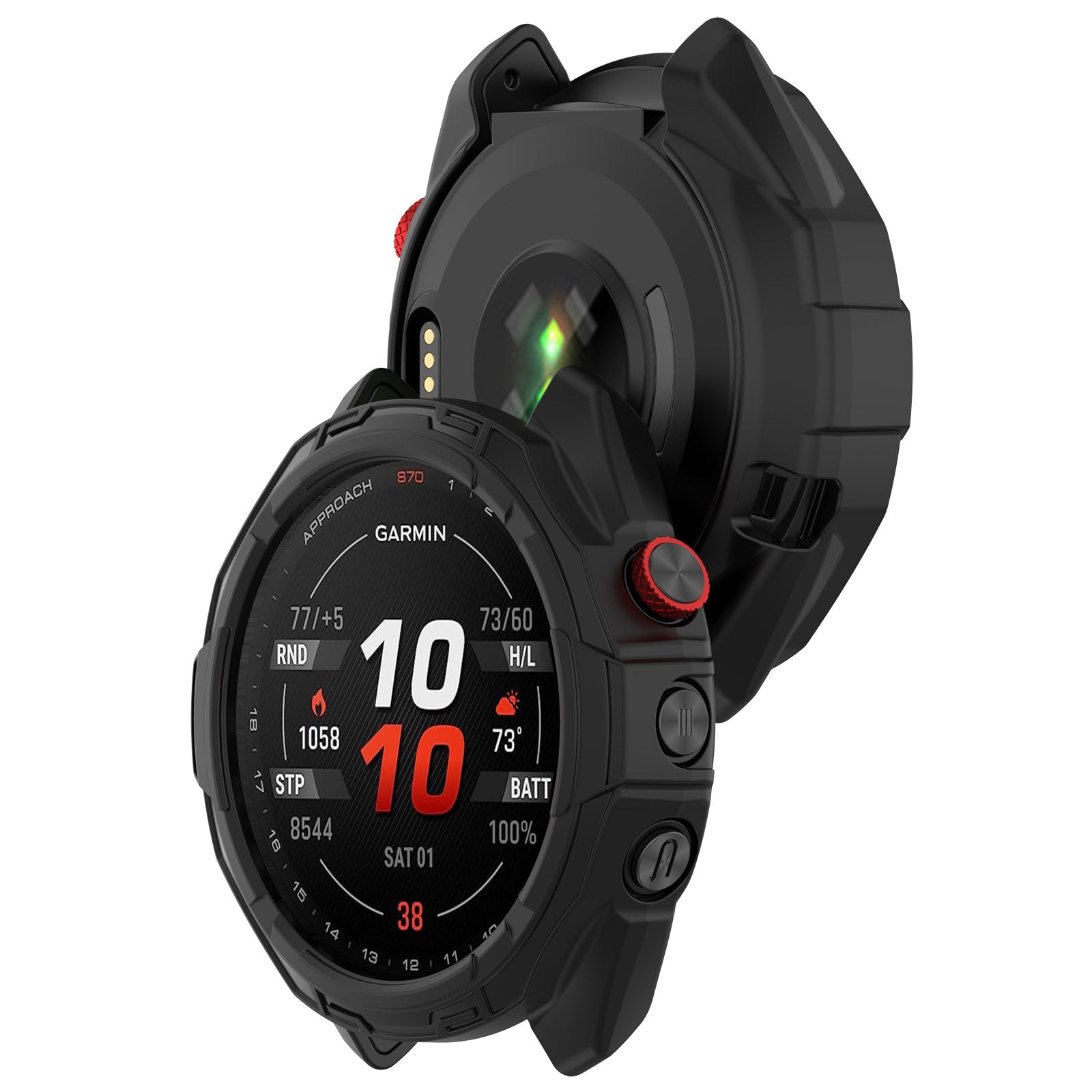 Coque TPU résistante Garmin Approach S70 - 42mm (noir)