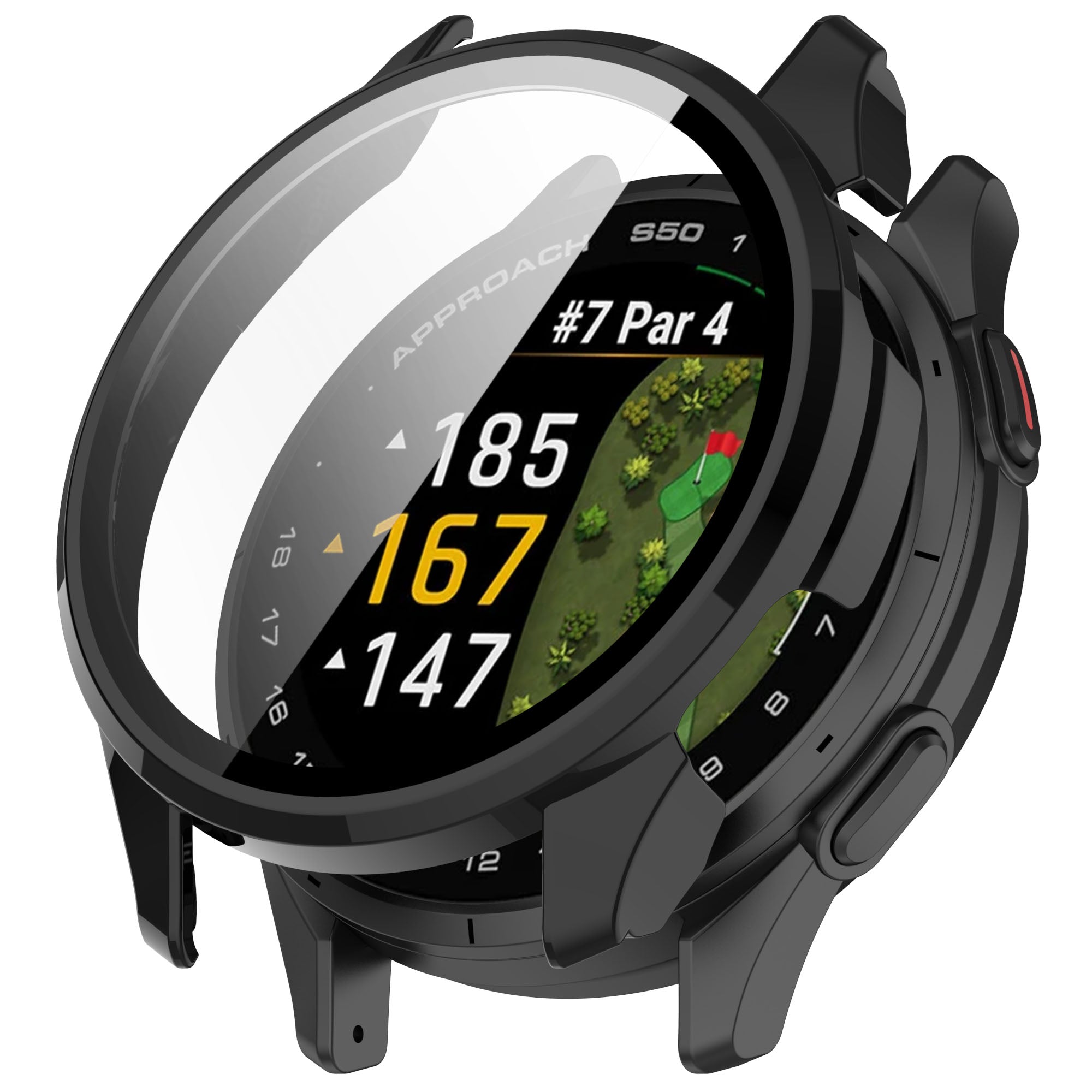 Coque avec verre Garmin Approach S50 (noir)