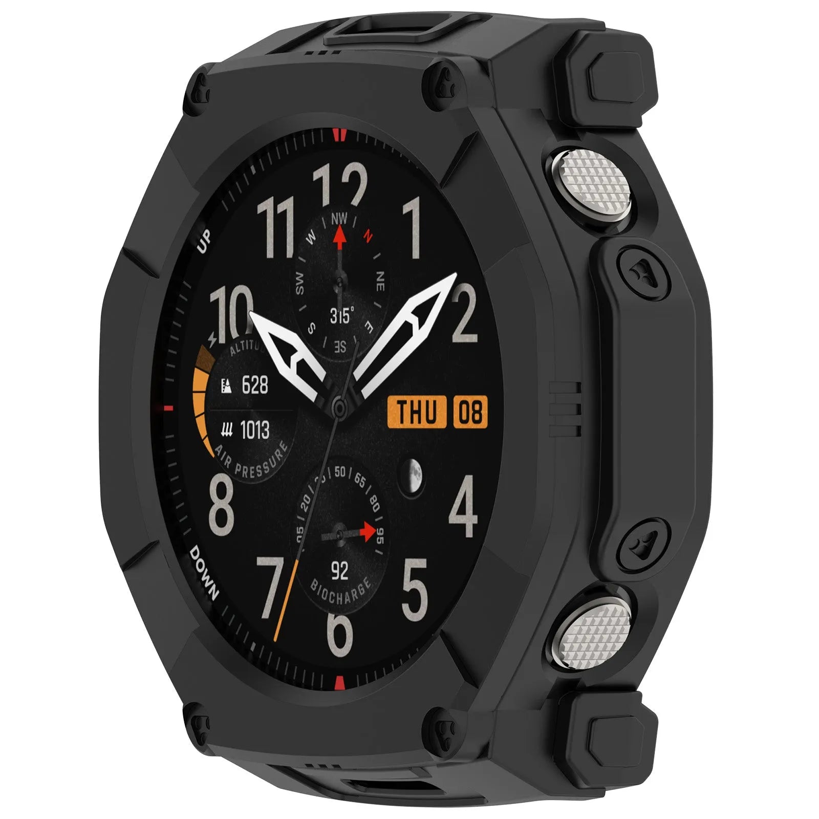 Amazfit T-Rex Ultra 2 Rugged TPU Case (Black)