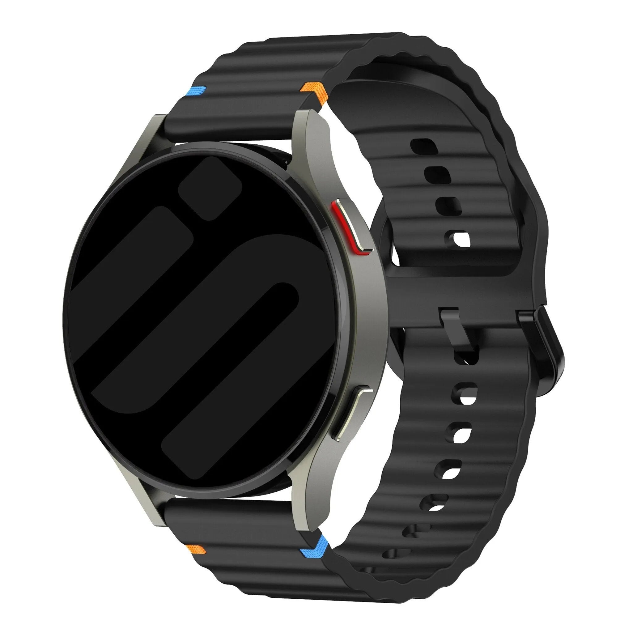 Polar Ignite Wave Silicone Strap (Black)