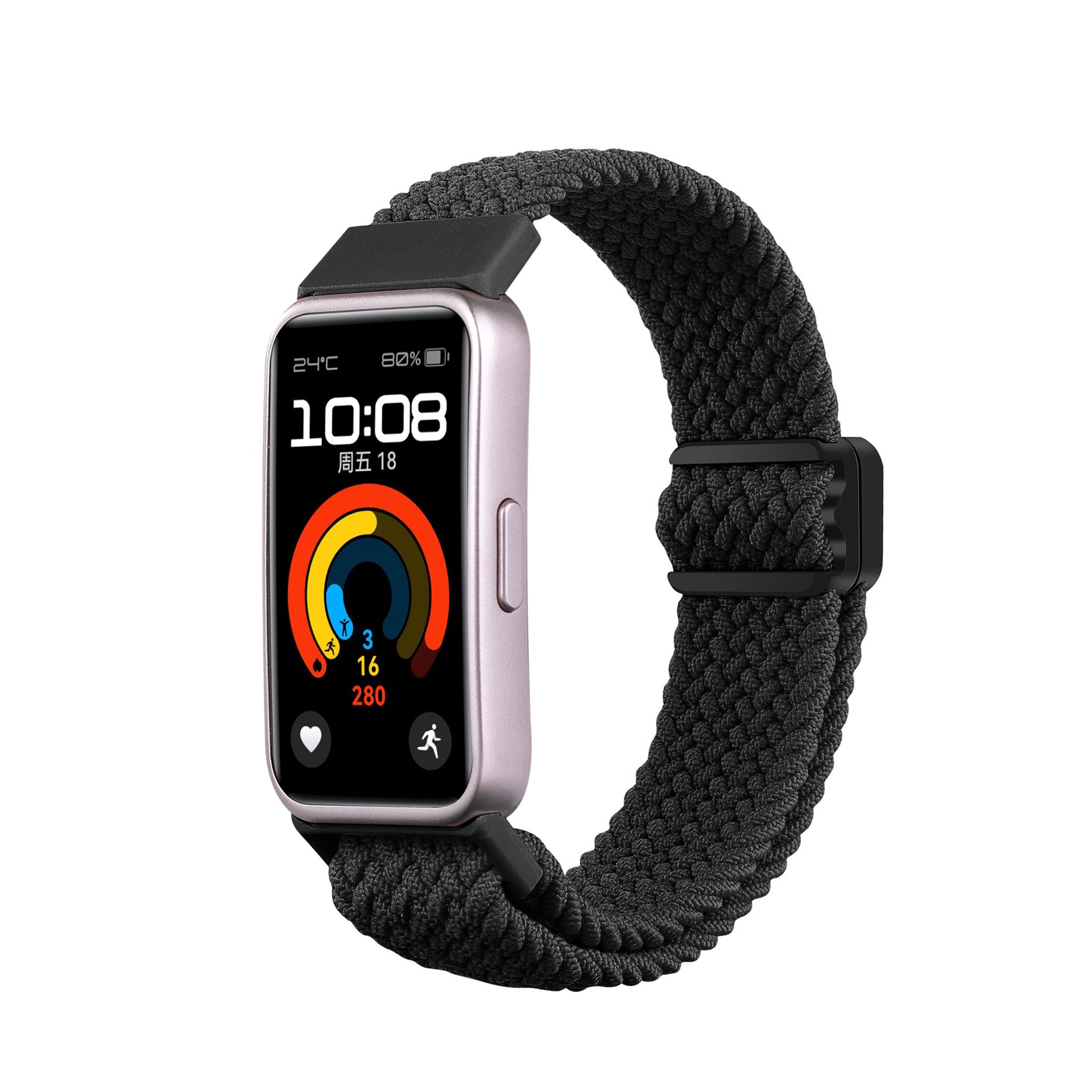 Bracelet tressé Huawei Band 8 (noir)