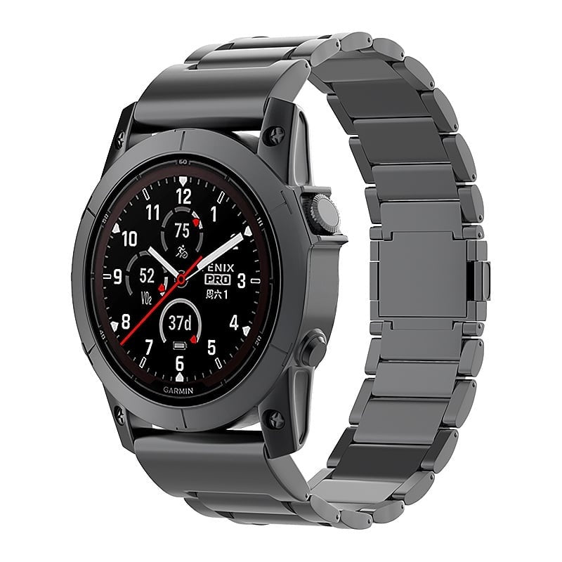 Bracelet titane magnétique Garmin Fenix E (noir)