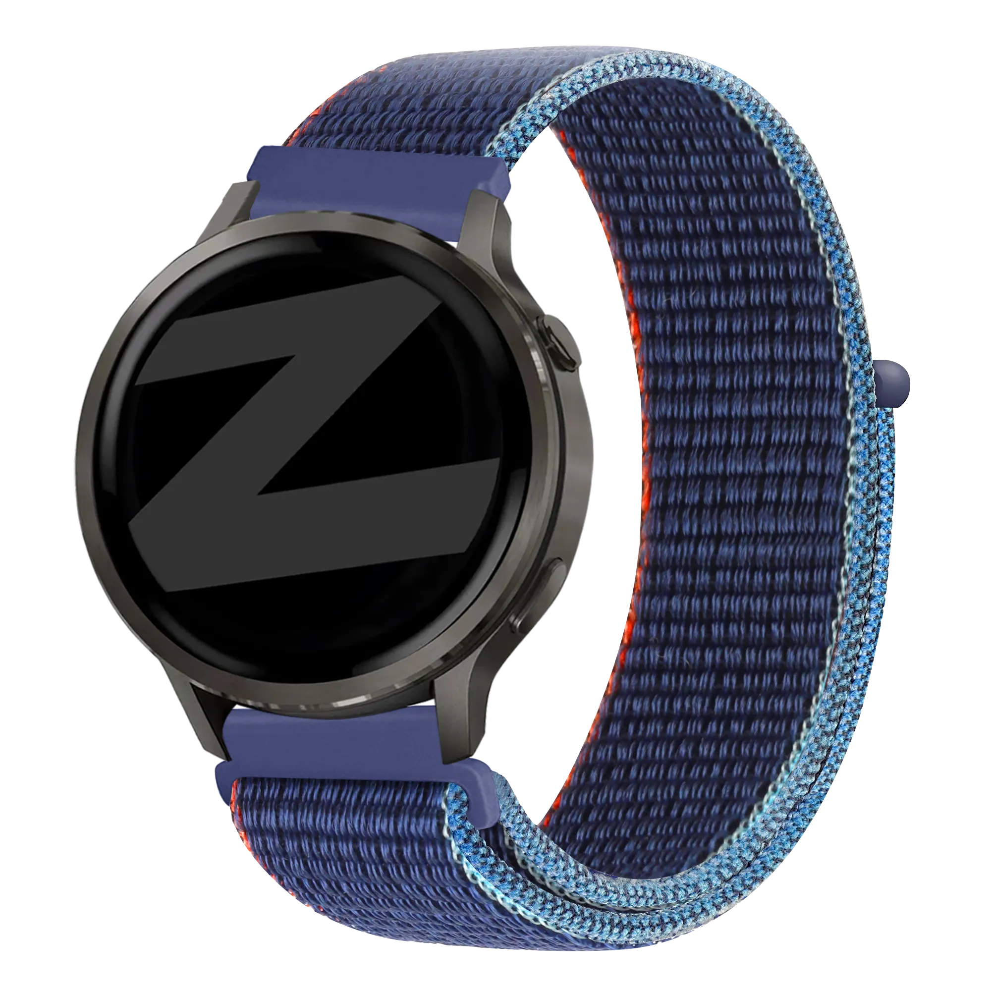 Bandz Bracelet nylon Loop Garmin Forerunner 645 (bleu foncé mix)