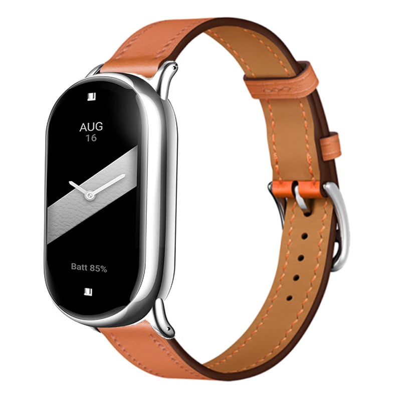 Bracelet en cuir Xiaomi Smart Band 9 (marron)