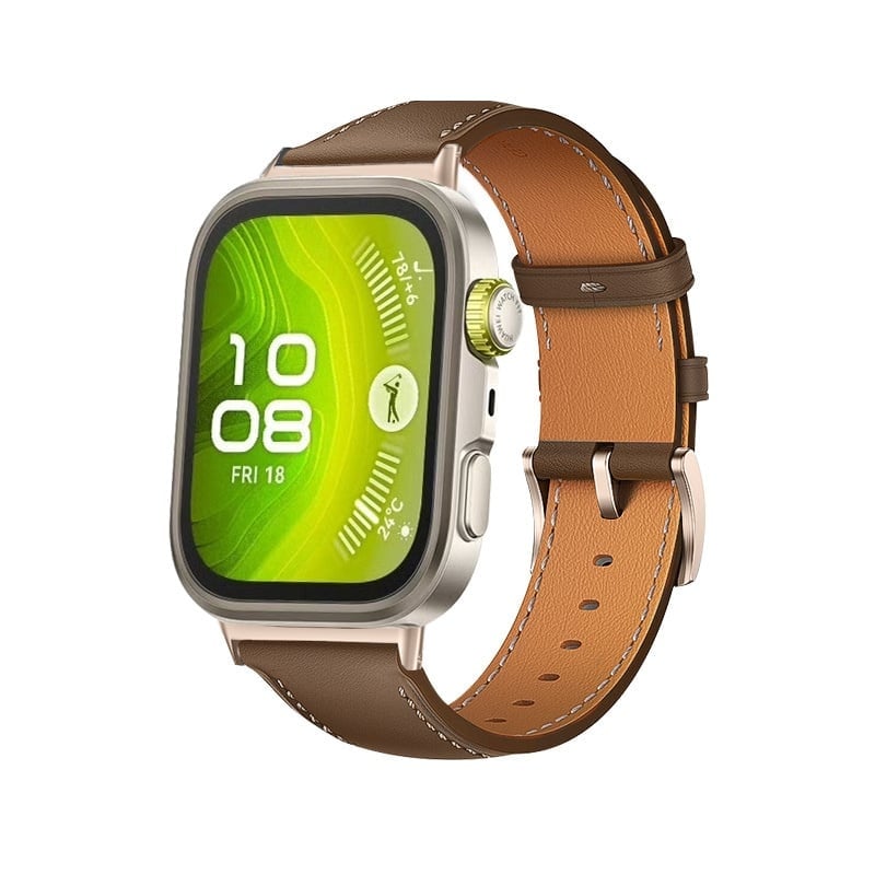 Bracelet cuir Huawei Watch Fit 5 Pro (marron)