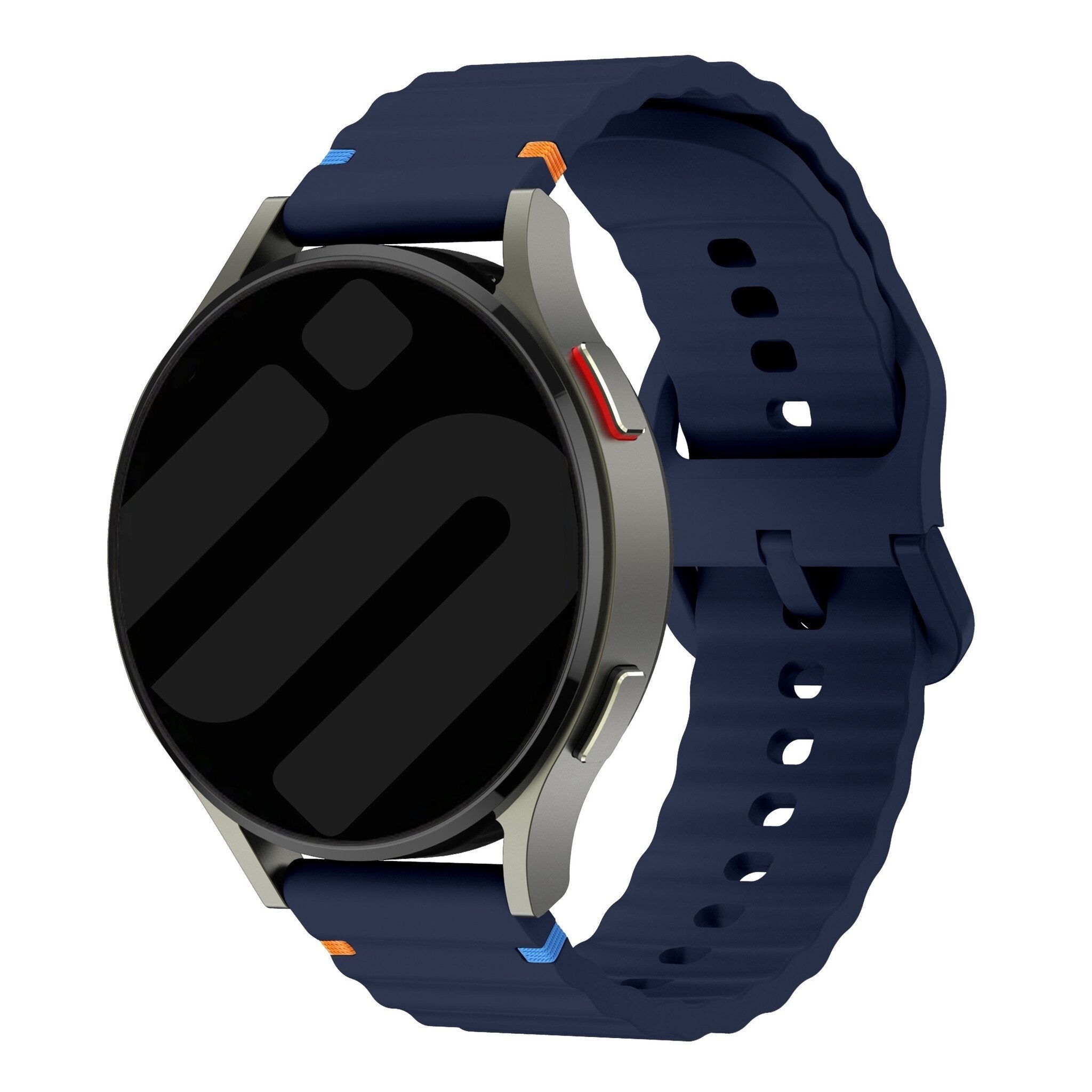 Bracelet silicone ondulé Huawei Watch GT 7 Pro (bleu foncé)