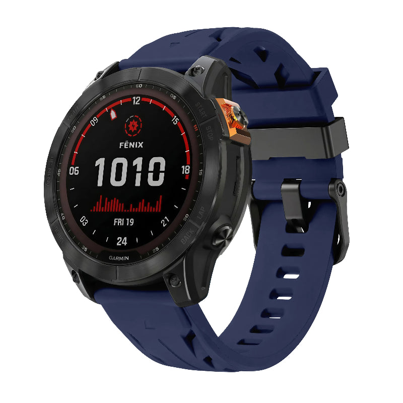 Garmin Fenix E Race Silicone Strap (Dark Blue)
