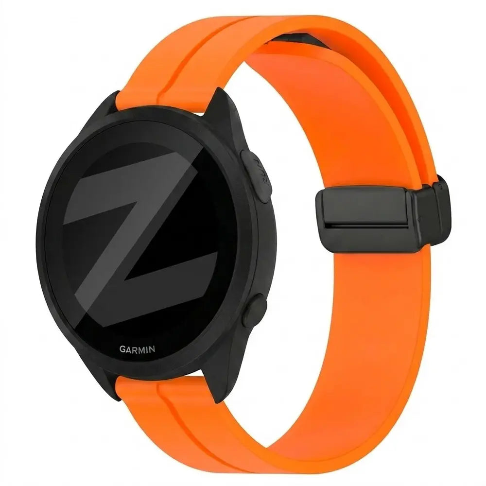 Bandz Garmin Forerunner 165 Silicone Strap with D-Buckle (Orange)