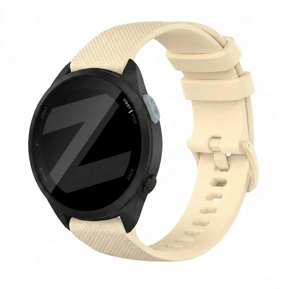 Bandz Garmin Forerunner 165 Silicone Strap 'Premium' (Beige)