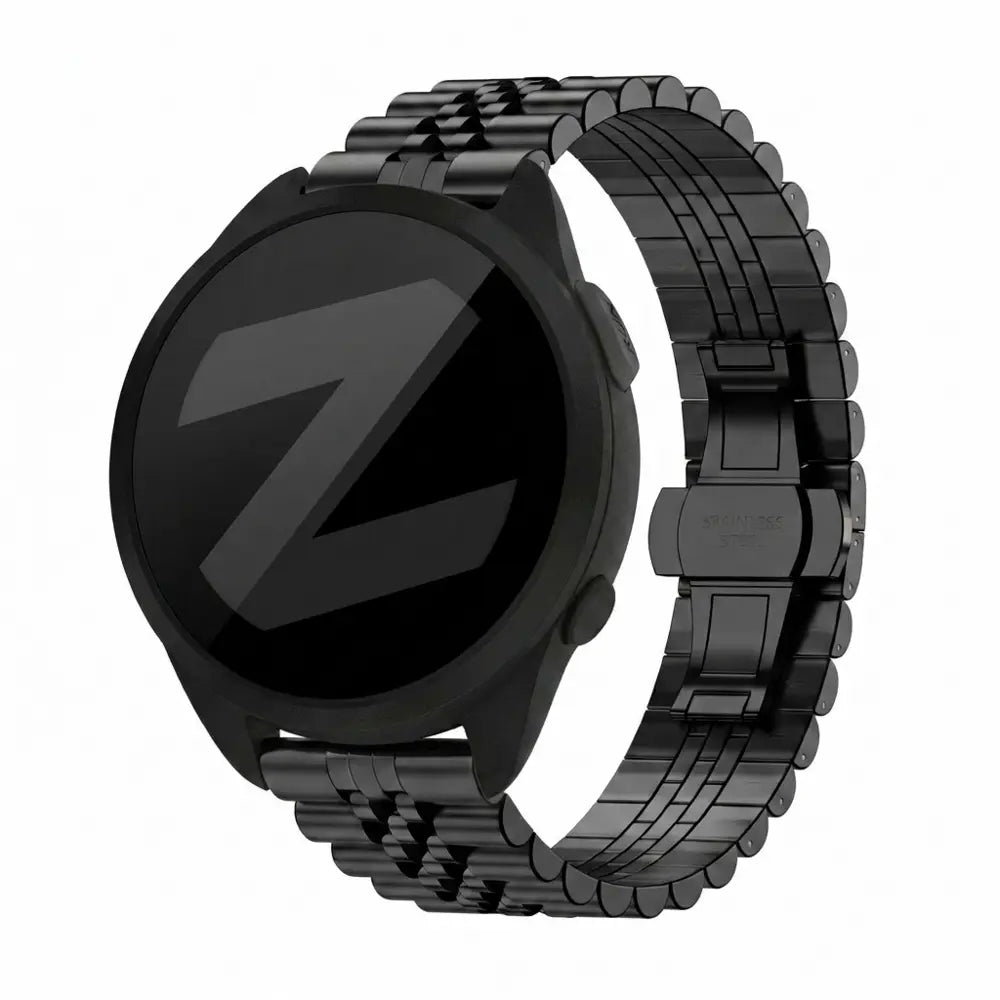 Bandz Garmin Forerunner 165 Steel Strap 'Jubilee' (Black)