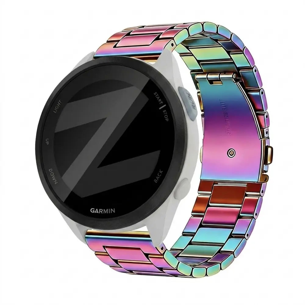 Bandz Garmin Forerunner 165 Steel Strap 'Classic' (Pearlescent)